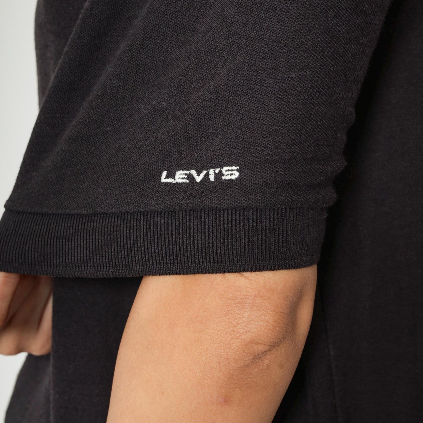 Levi's 90s Black Polo Shirt Short Sleeve Collared Button Up Men's Large L