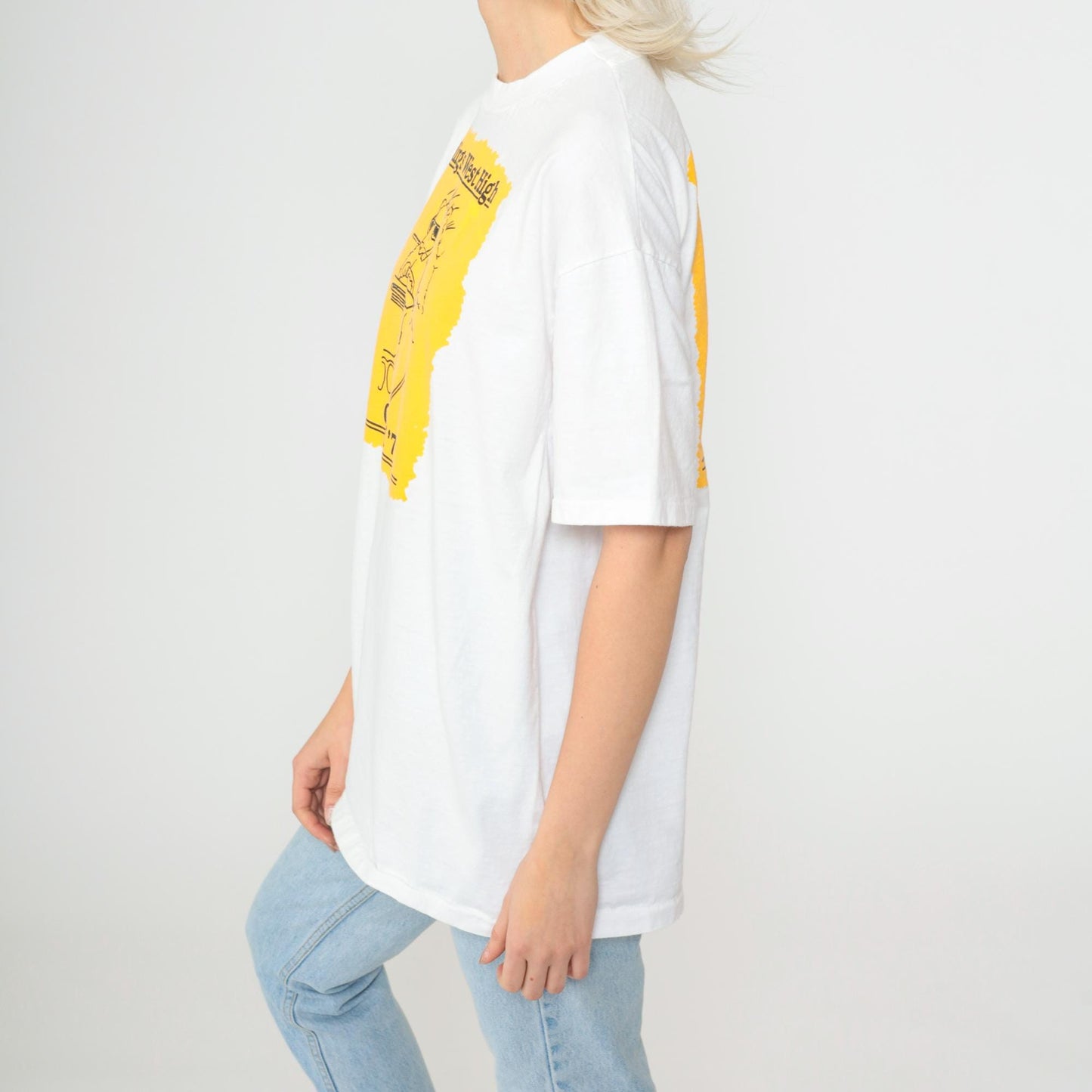 90s Billings West High School Class of '72 Reunion Bear Graphic Tee White Large