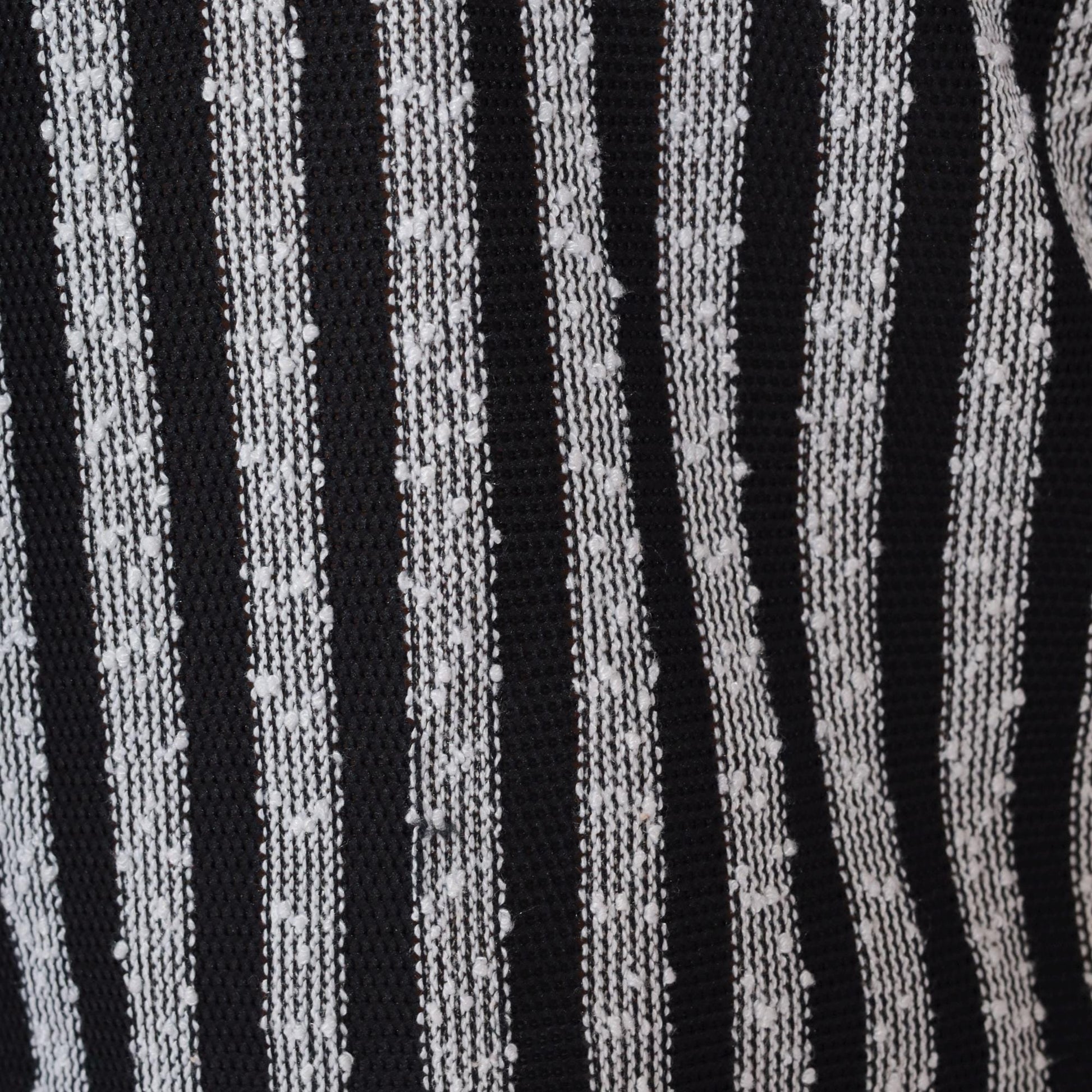 90s Black White Striped Knit Midi Shirtdress Dolman Sleeve V Neck Medium