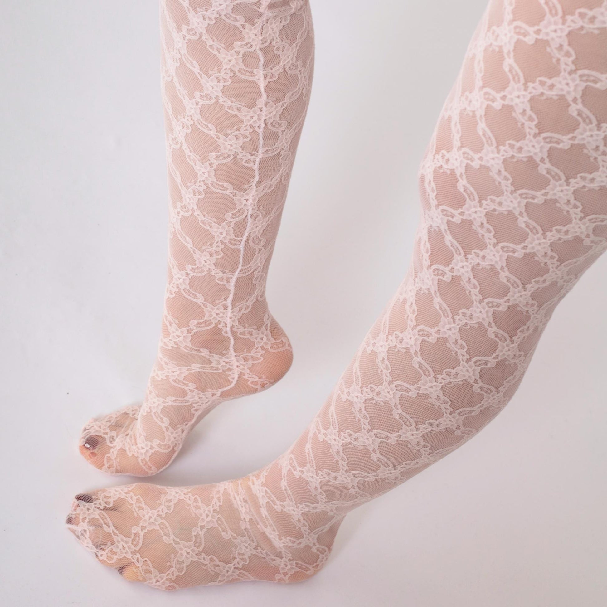 80s Pink Lace Bodystocking Lingerie Bodysuit Spaghetti Strap Footie Extra Small