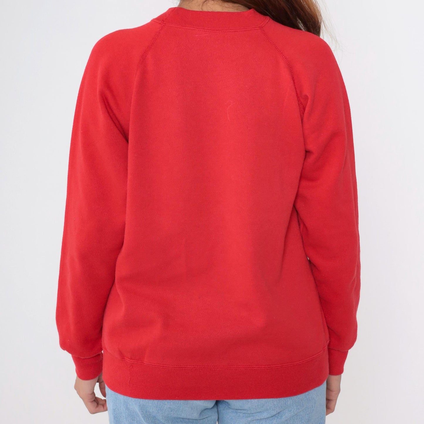 90s Gatlinburg Tennessee Sweatshirt Red Crewneck Great Smoky Mountains Graphic Medium
