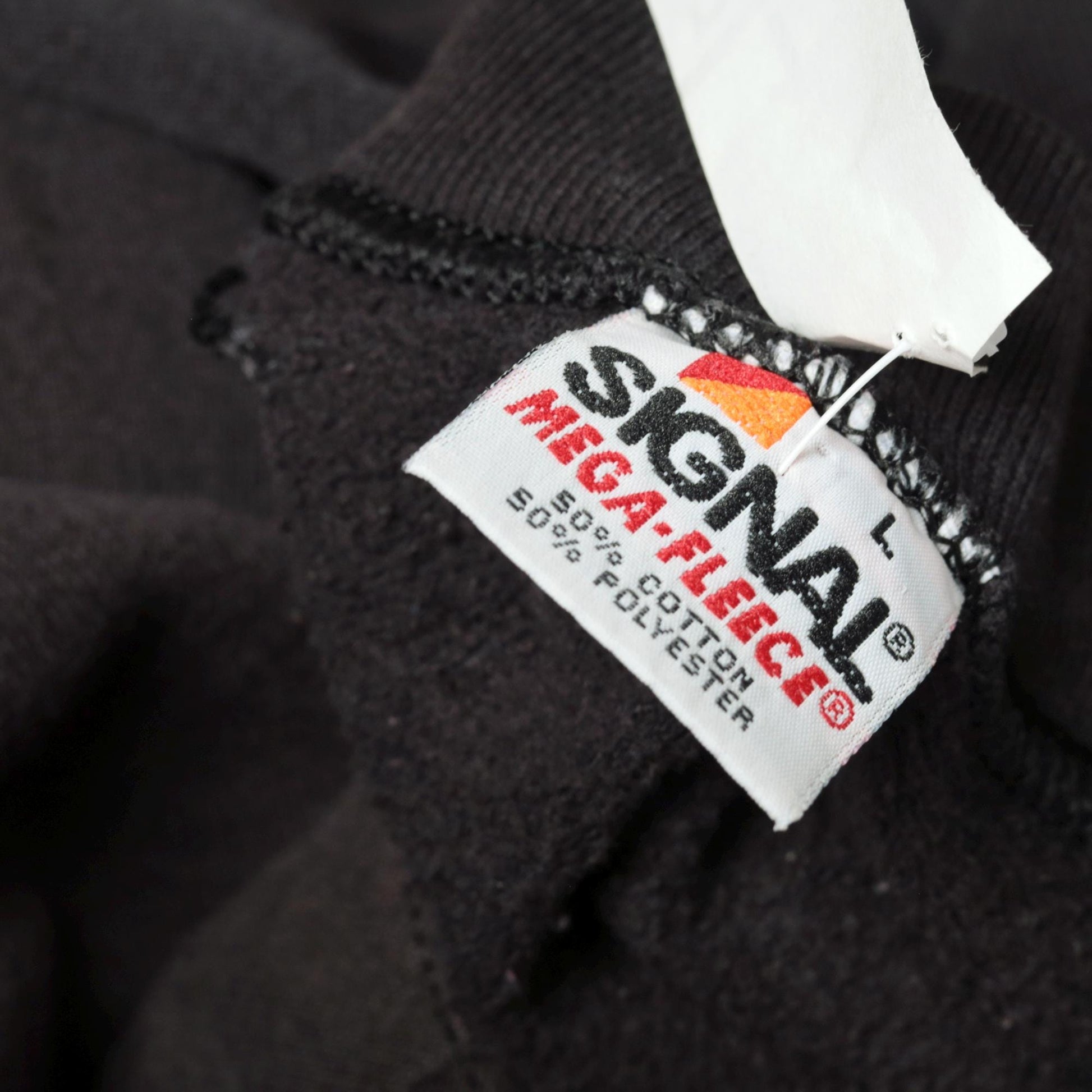 90s Flamingo Sweatshirt Black Glitter Graphic Raglan Crewneck Large