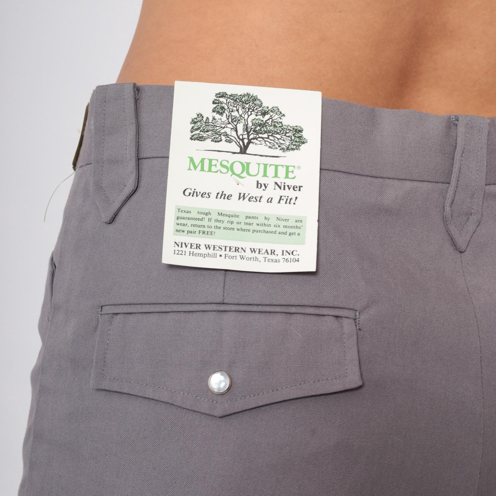 70s Mesquite By Niver Grey Ranger Pants High Rise Straight Leg Small