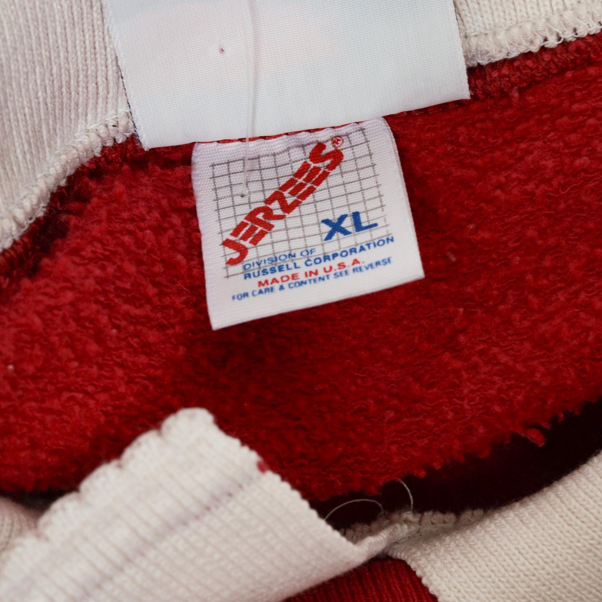 90s Morning Sun Red Birdhouse Collared Sweatshirt Graphic Jumper Extra Large