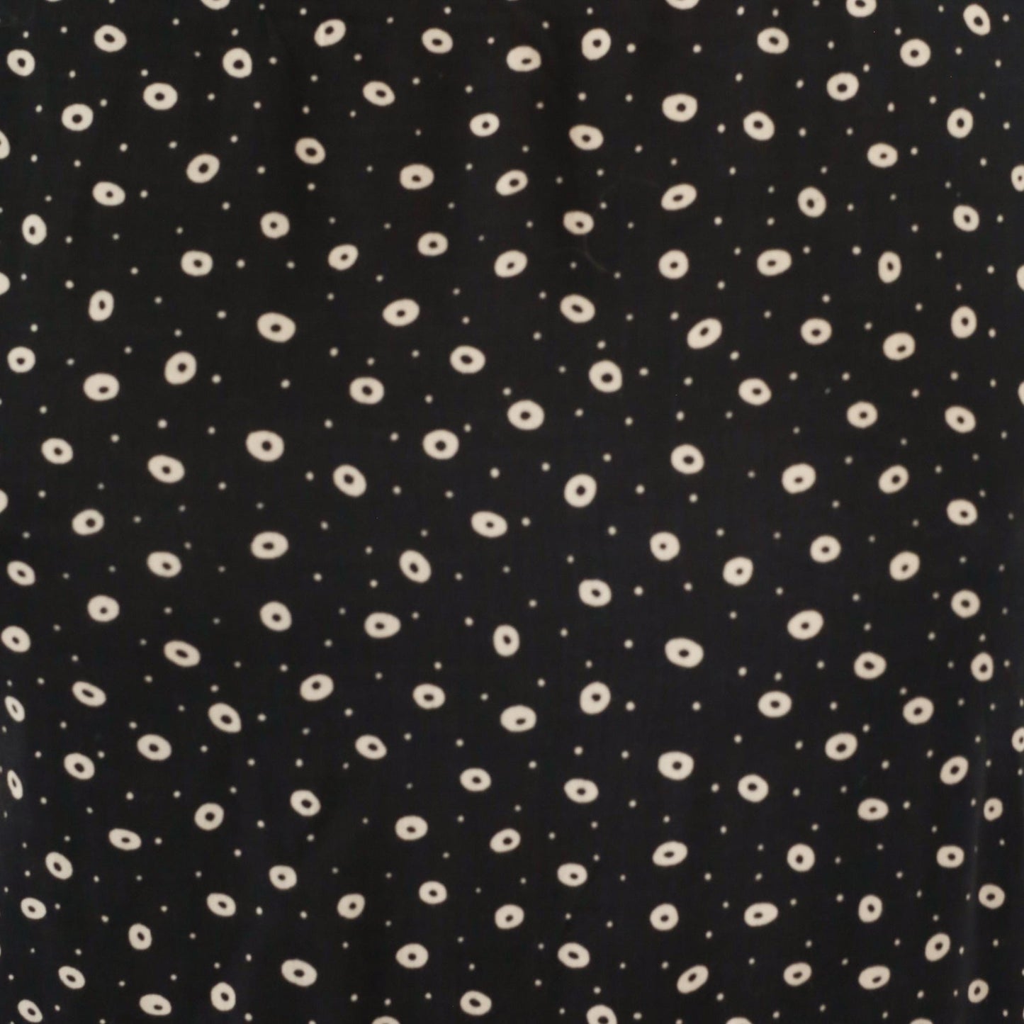 90s Teddi Dresses Black White Polka Dot Midi Sheath Sleeveless Small