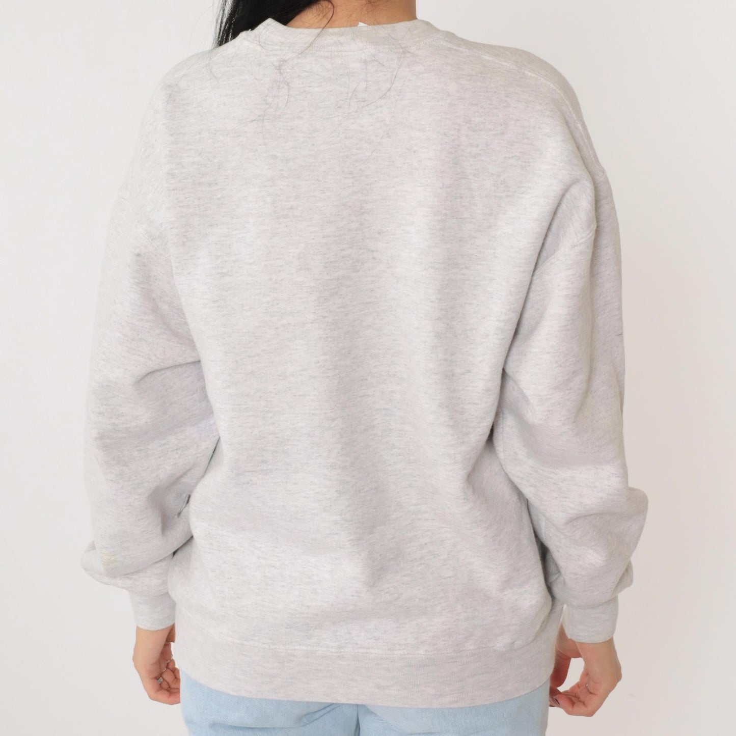 90s YMCA Silver Bay Lake George Embroidered Sweatshirt Heather Grey Large