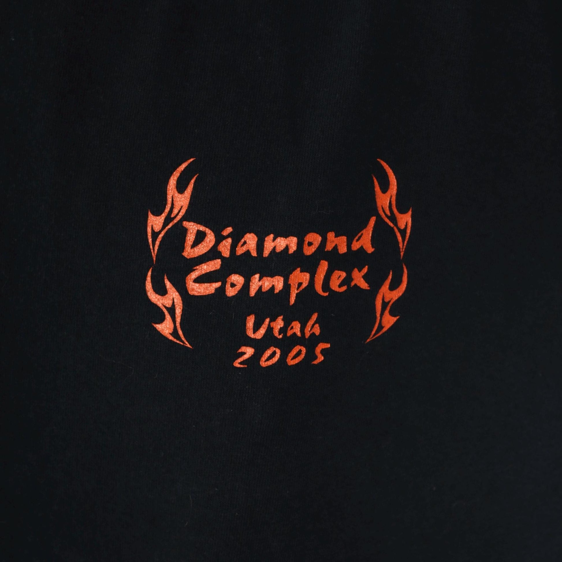 2000s Diamond Complex Firefighter Wildfire Graphic T-Shirt Black Extra Large