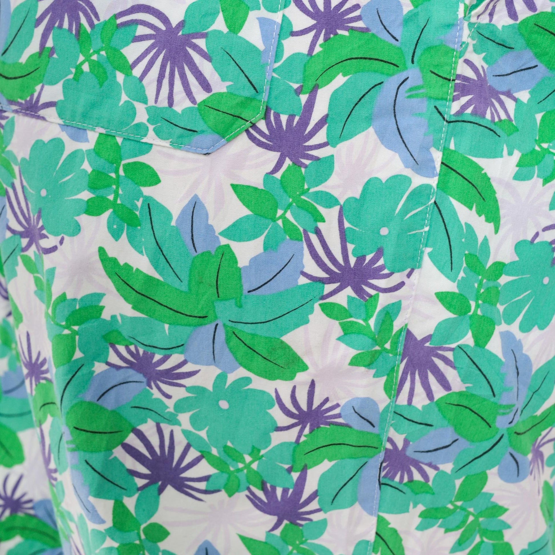 90s Catalina Tropical Floral High-Waist Tapered Pants Small Medium
