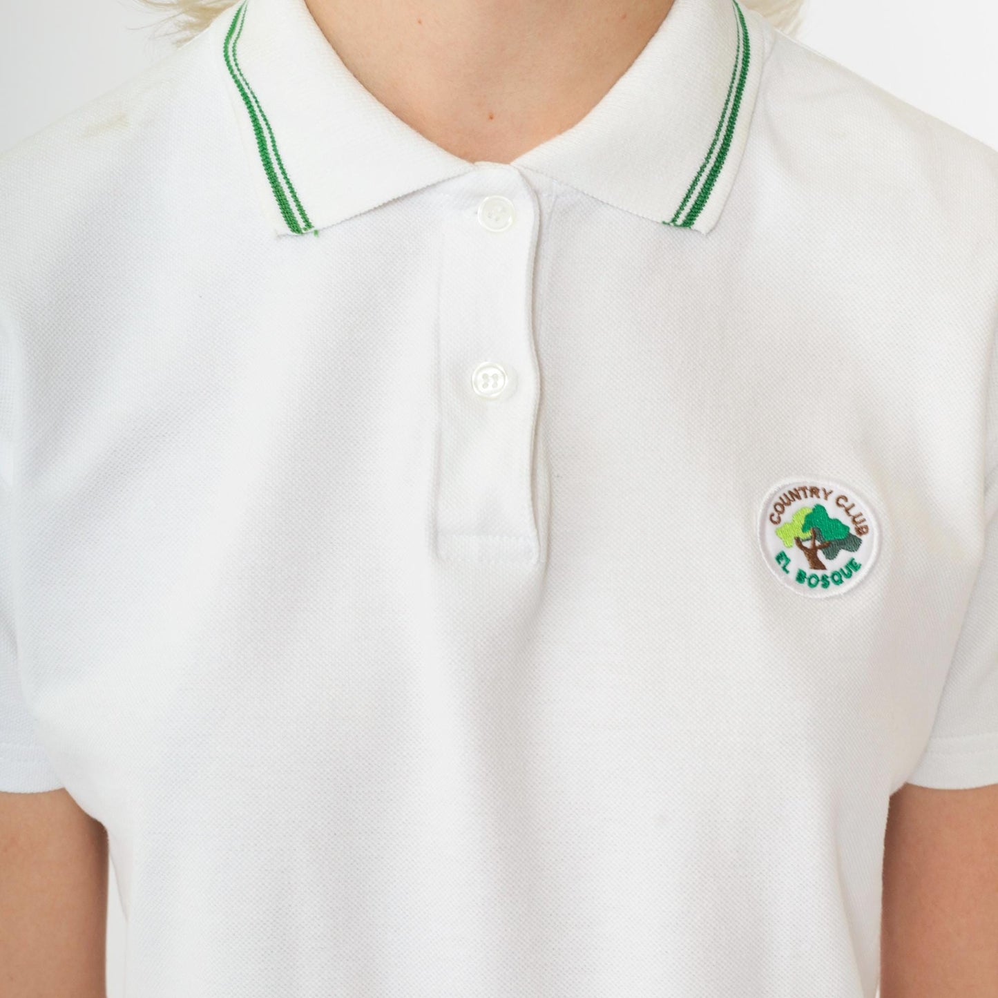 90s El Bosque Country Club Golf Polo Shirt White Medium M
