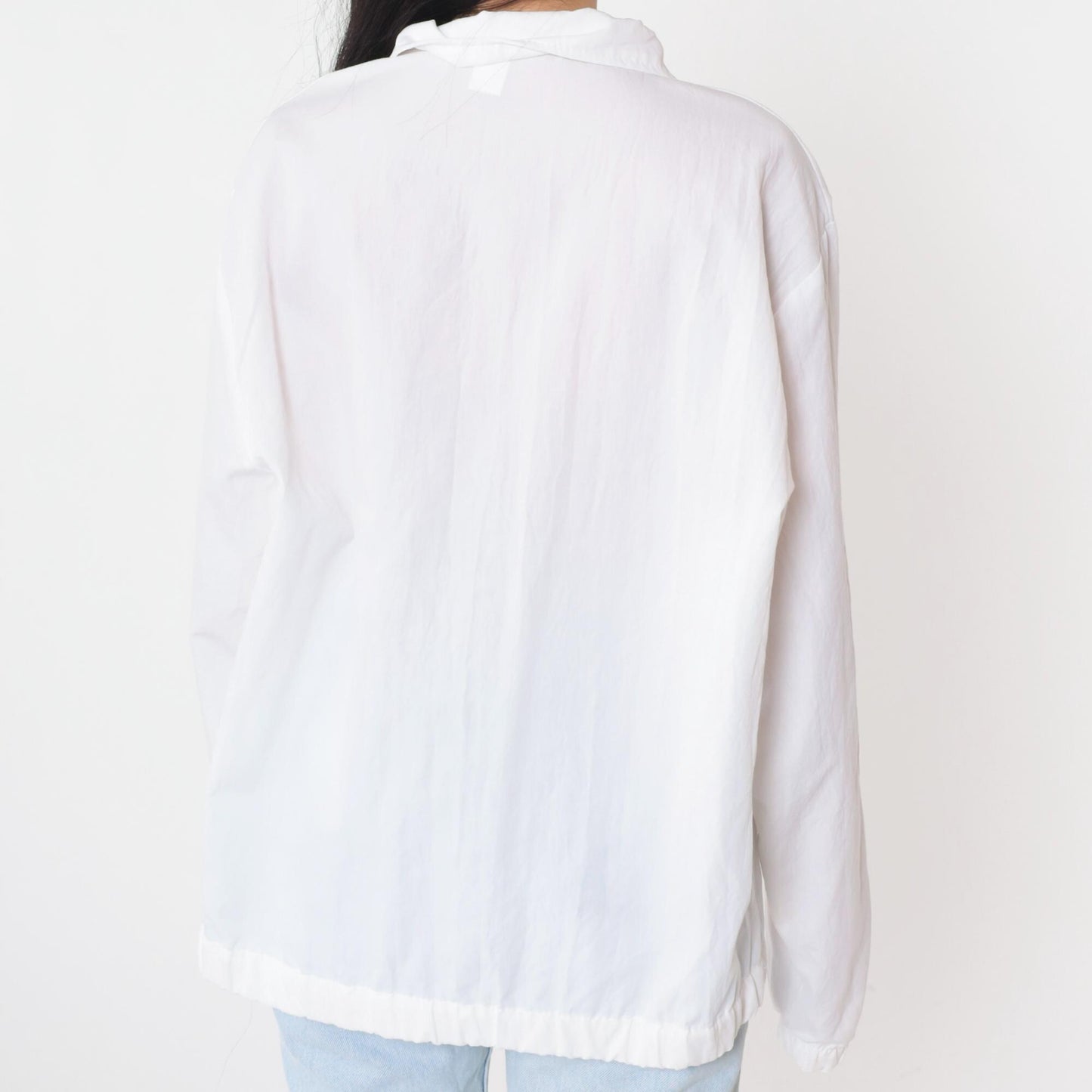 90s Philadelphia Daily News Windbreaker Jacket White Zip-Up Large
