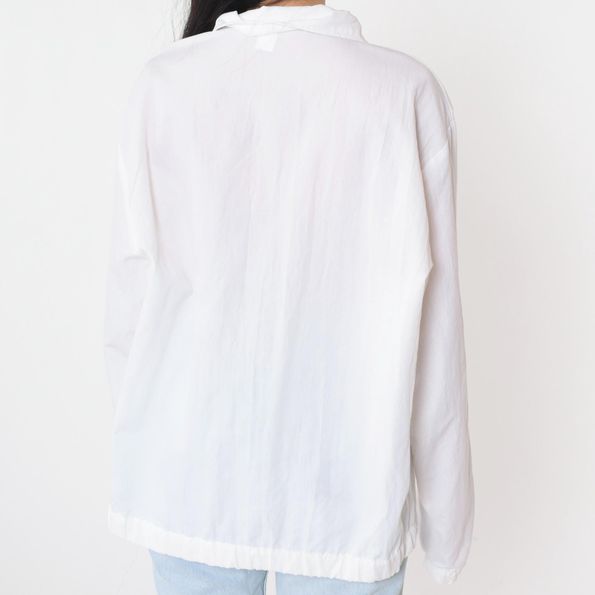 90s Philadelphia Daily News Windbreaker Jacket White Zip-Up Large