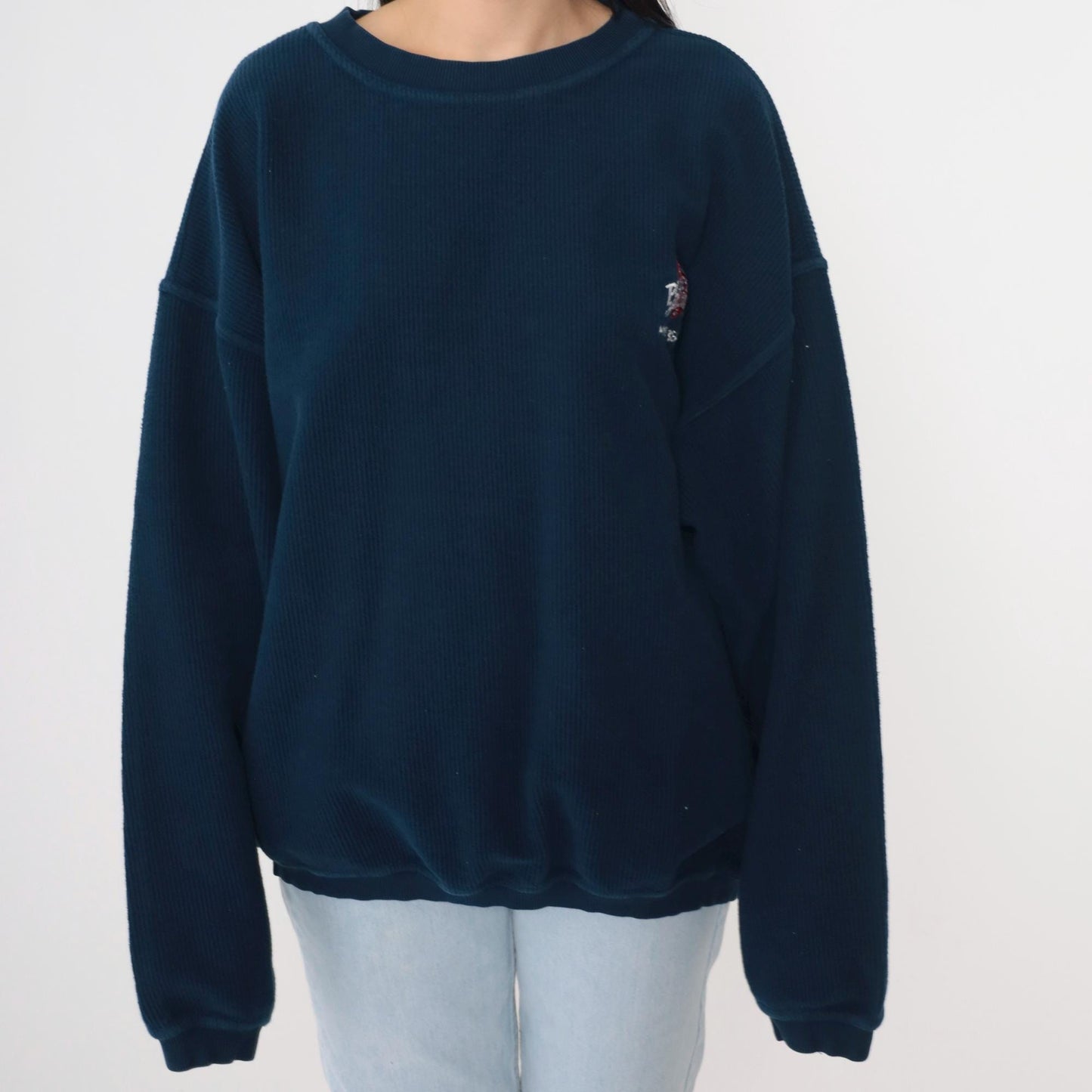90s Planet Hollywood Myrtle Beach Sweatshirt Navy Cotton Crewneck Small
