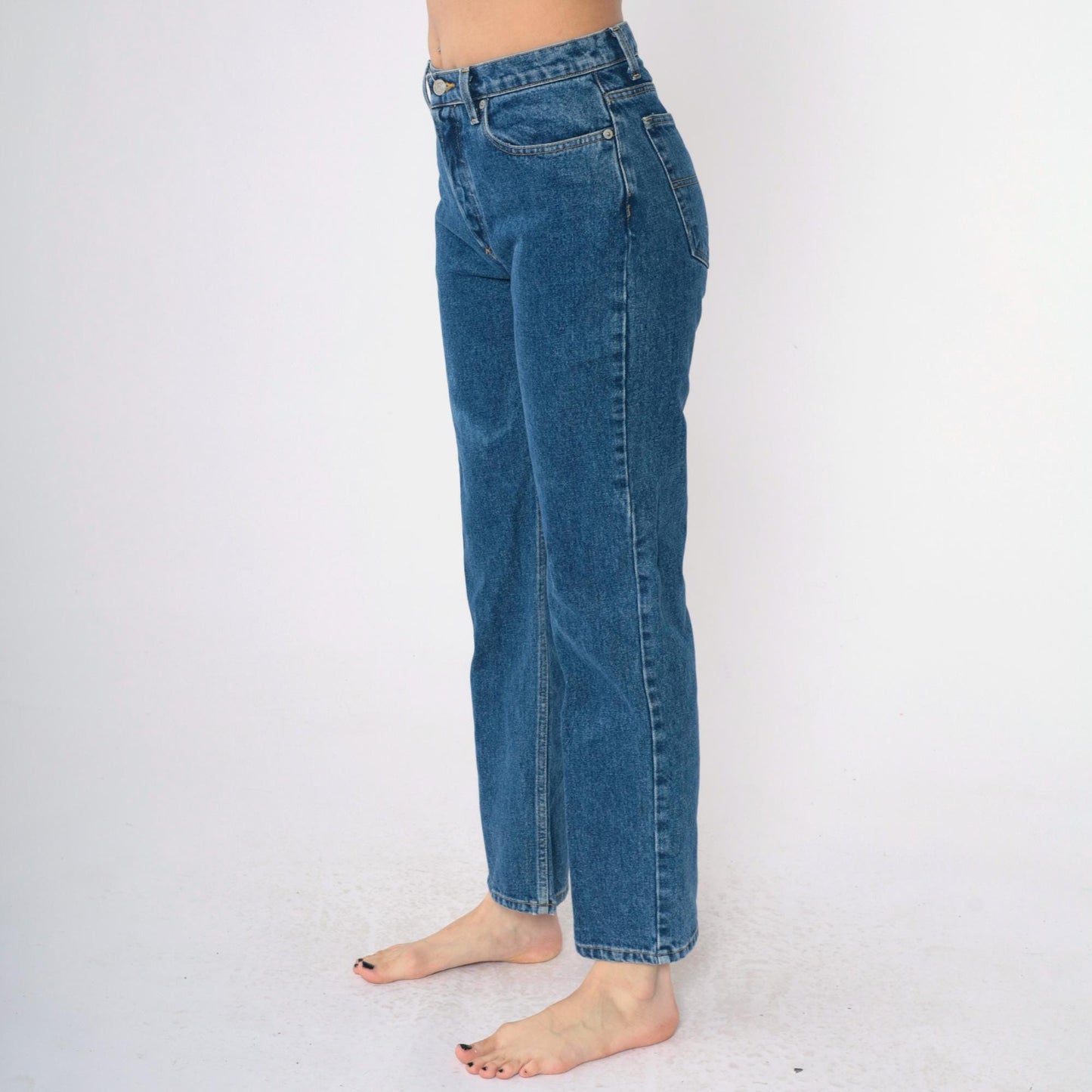 Y2K Ralph Lauren Polo Straight Leg Jeans Medium Wash Denim Small