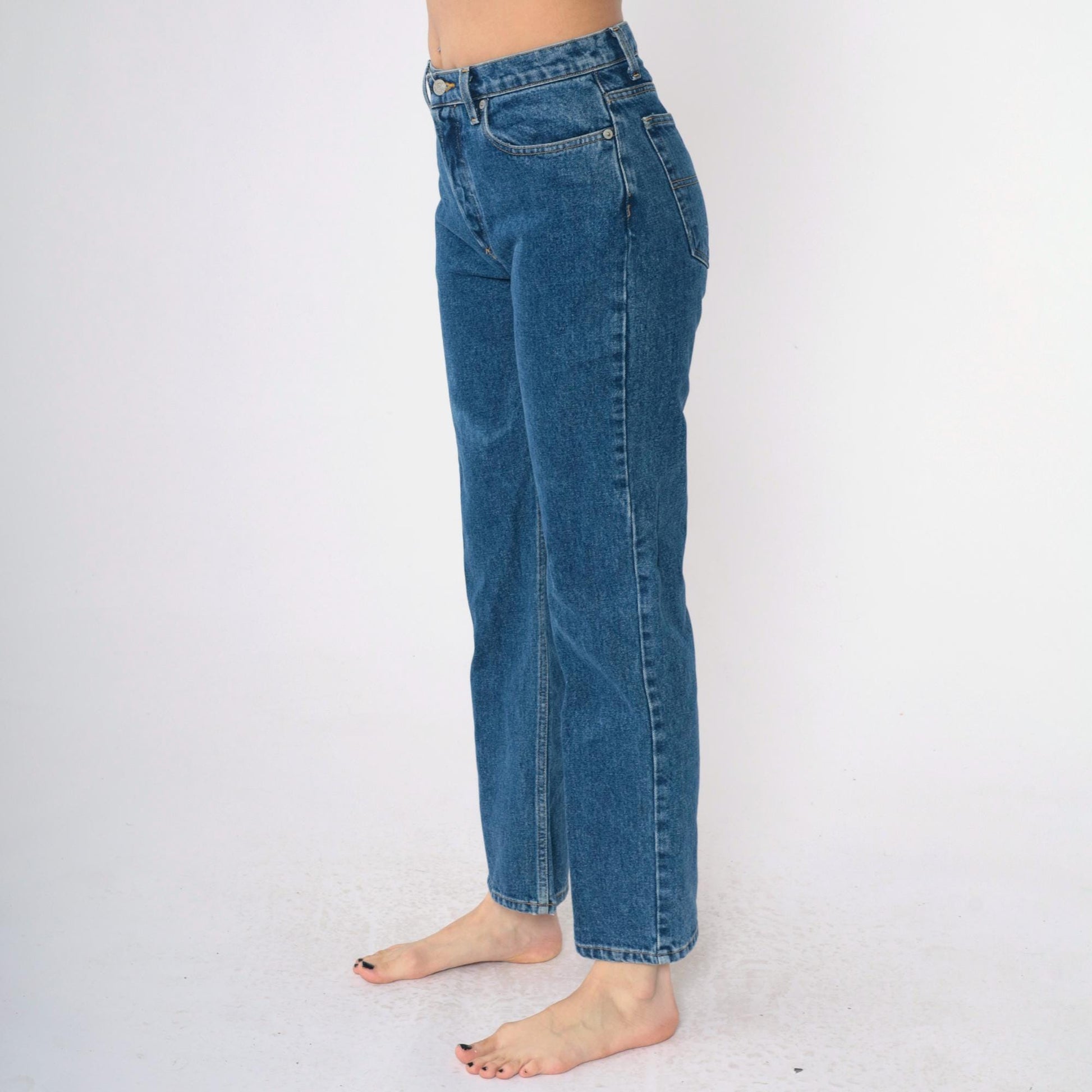 Y2K Ralph Lauren Polo Straight Leg Jeans Medium Wash Denim Small