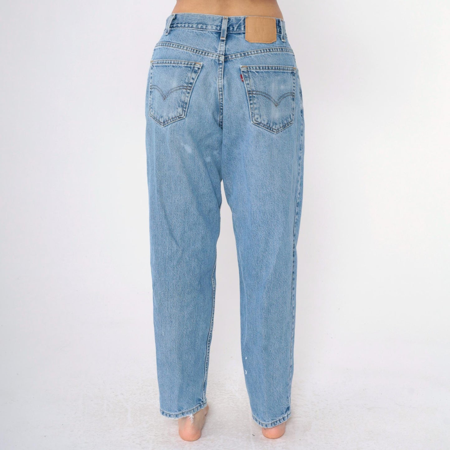 90s Levi's 560 High Waist Tapered Jeans Blue Denim Men's 32x32