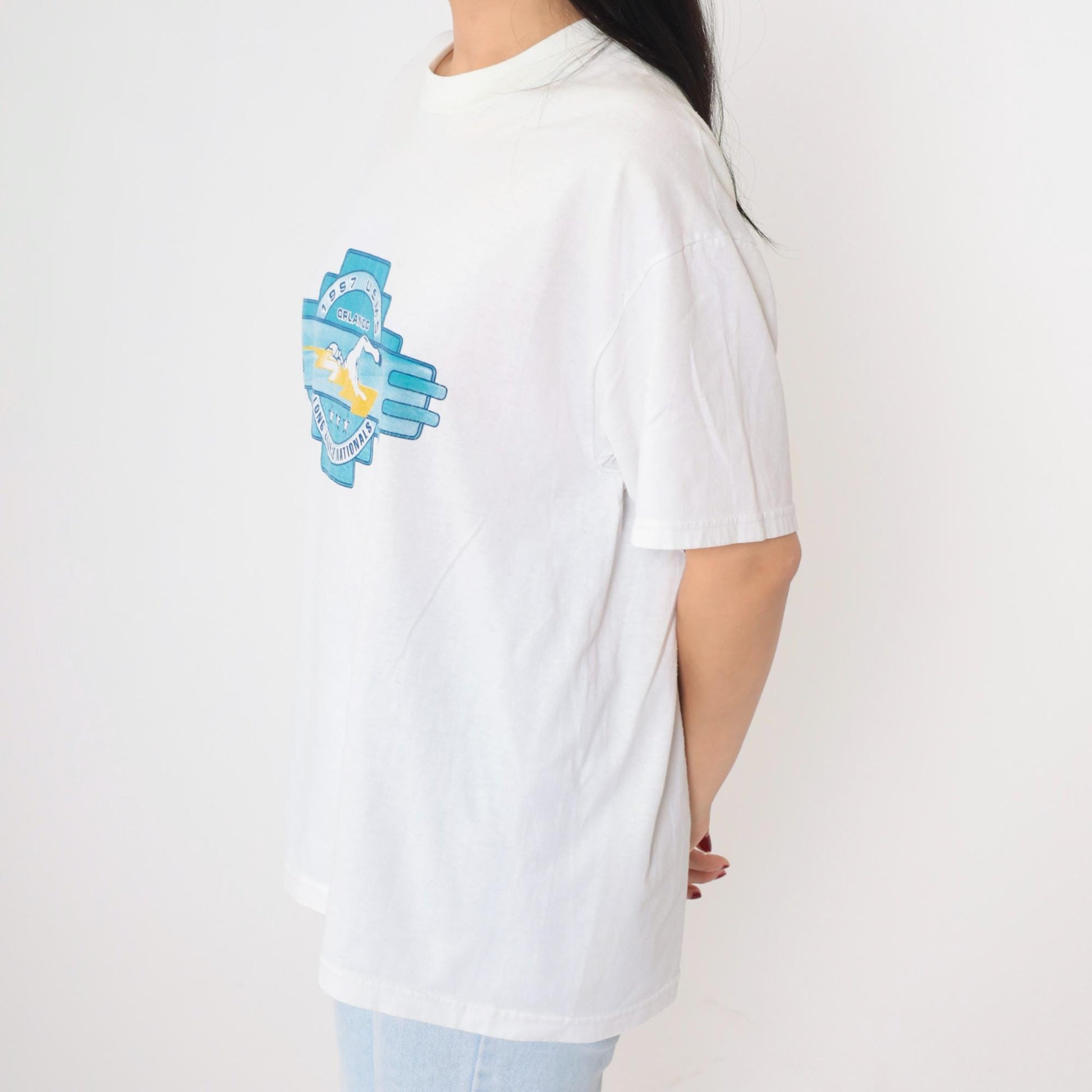 1997 USMS Long Course Nationals Orlando Graphic T-Shirt White Large