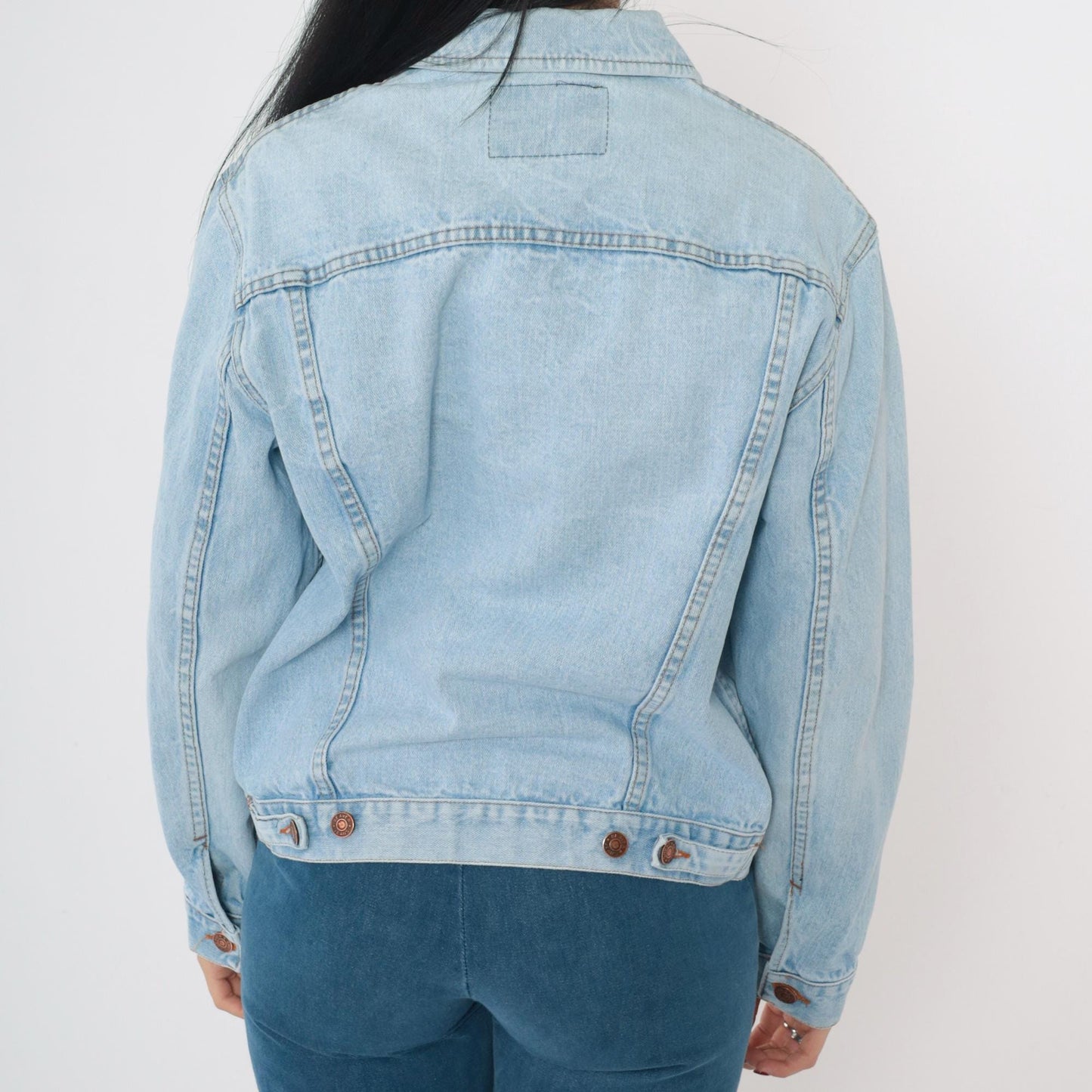 80s Beaver Jeans Light Wash Denim Jacket Men's Medium M