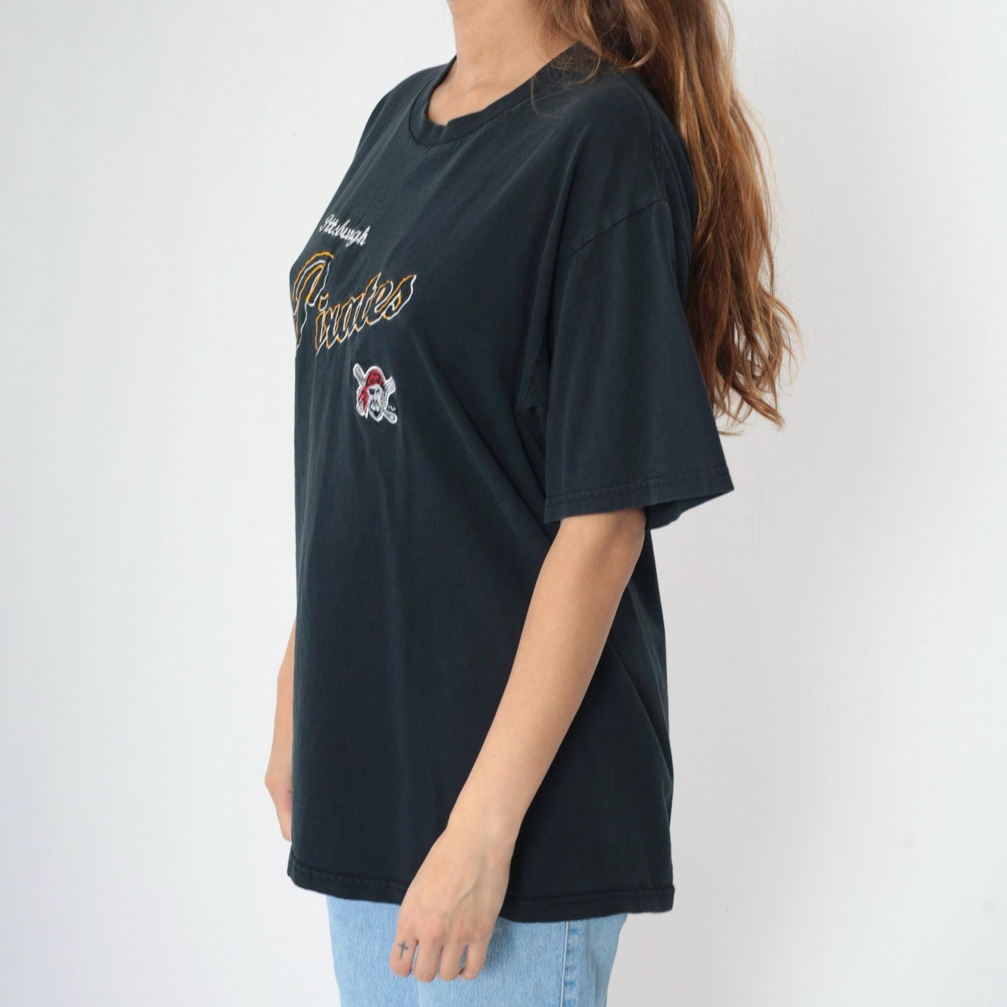 90s Pittsburgh Pirates Lee Sport Embroidered Baseball T-Shirt Large