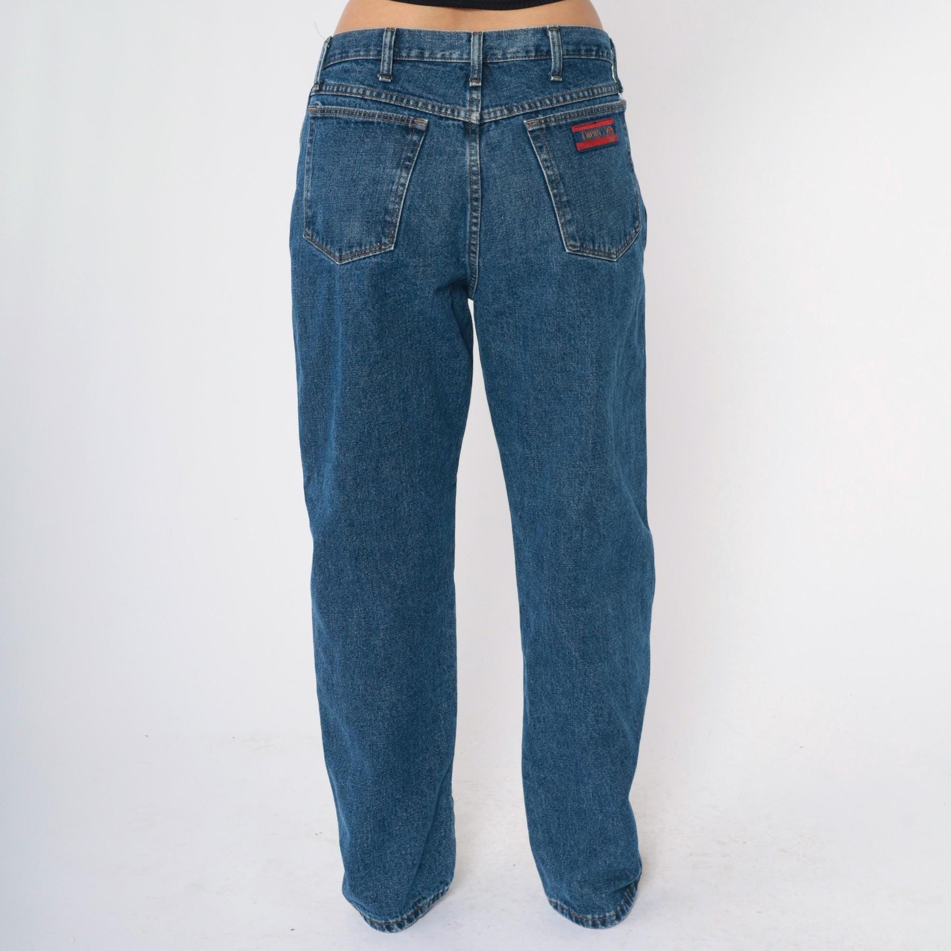 Y2K Twenty X High Waist Straight Leg Blue Denim Jeans Men's 34/35 x 32