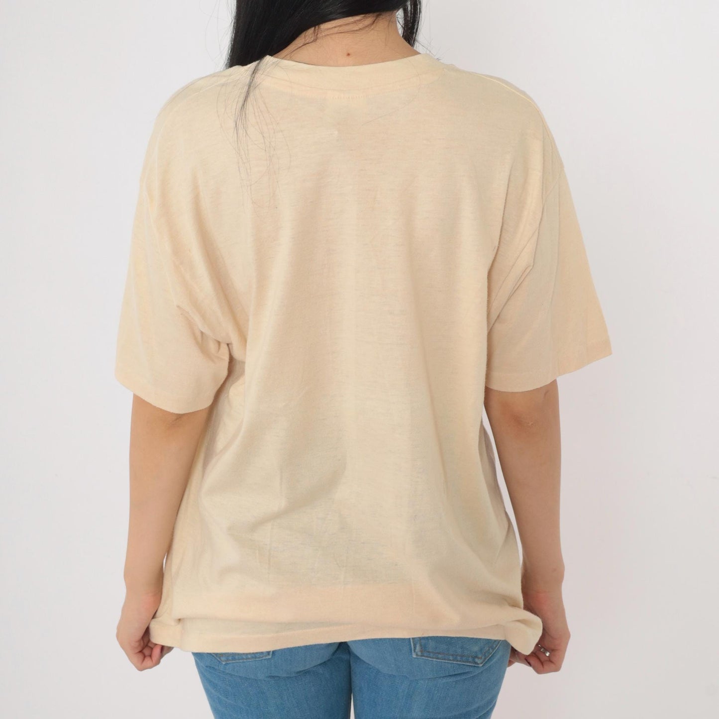 80s Arlington Hotel Hot Springs Arkansas Graphic T-Shirt Cream Single Stitch XL