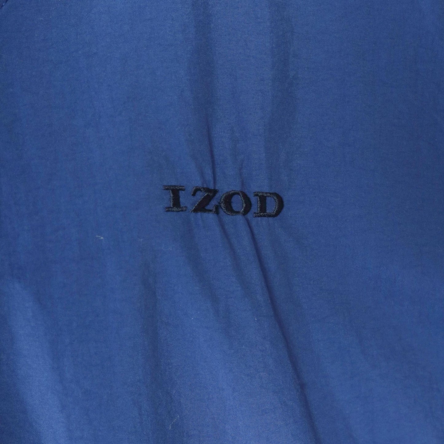 90s Izod Windbreaker Jacket Dark Blue V-Neck Pullover Nylon Extra Large XL