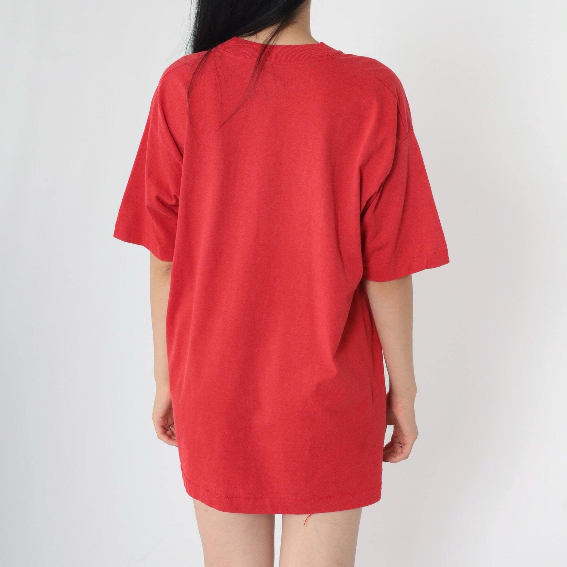 90s Screen Stars Best Red Heart Applique Graphic T-Shirt Large L