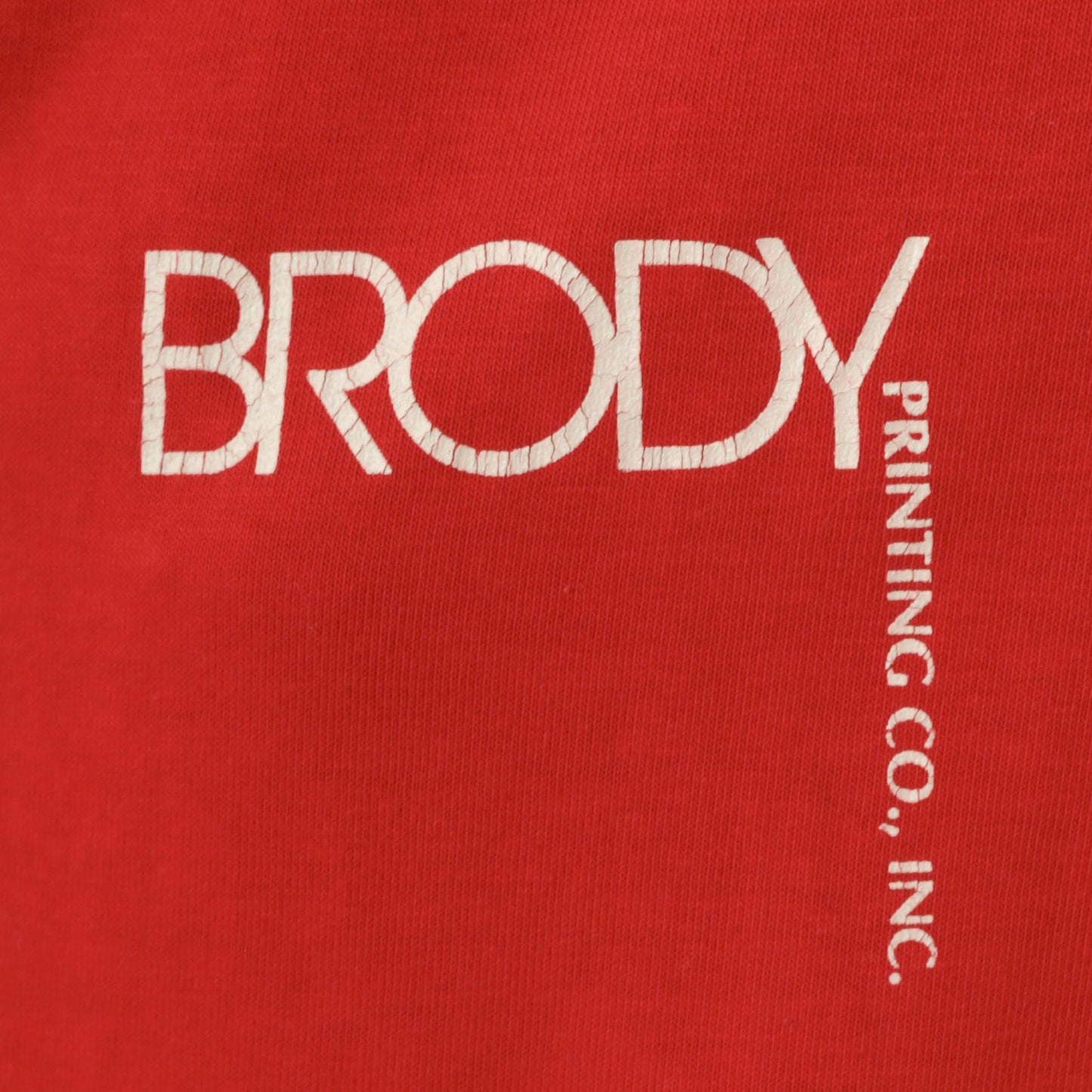 90s Hanes Brody Print Co Logo Polo Shirt Red Extra Large XL