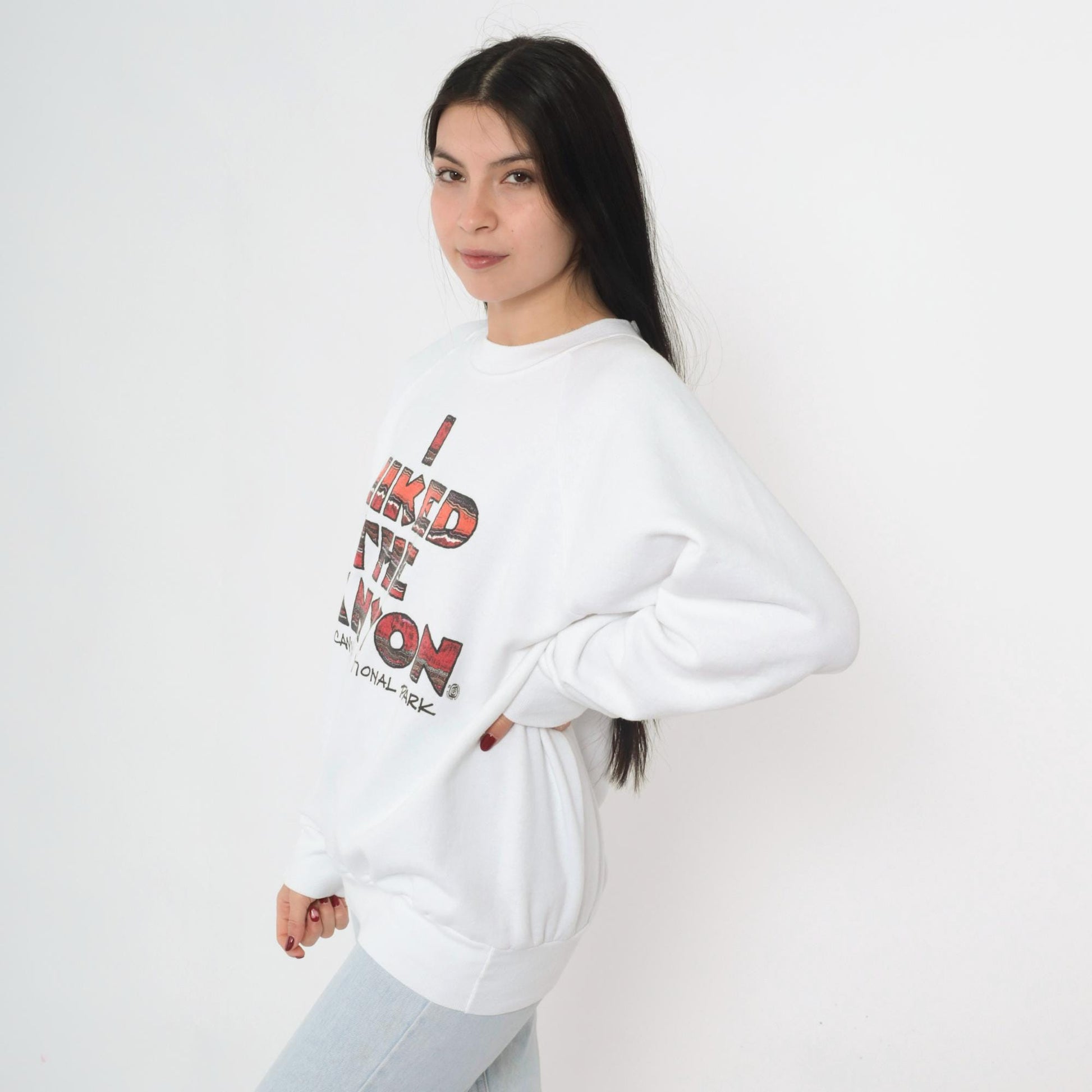 90s Grand Canyon National Park Sweatshirt I Hiked The Canyon Graphic Crewneck Extra Large