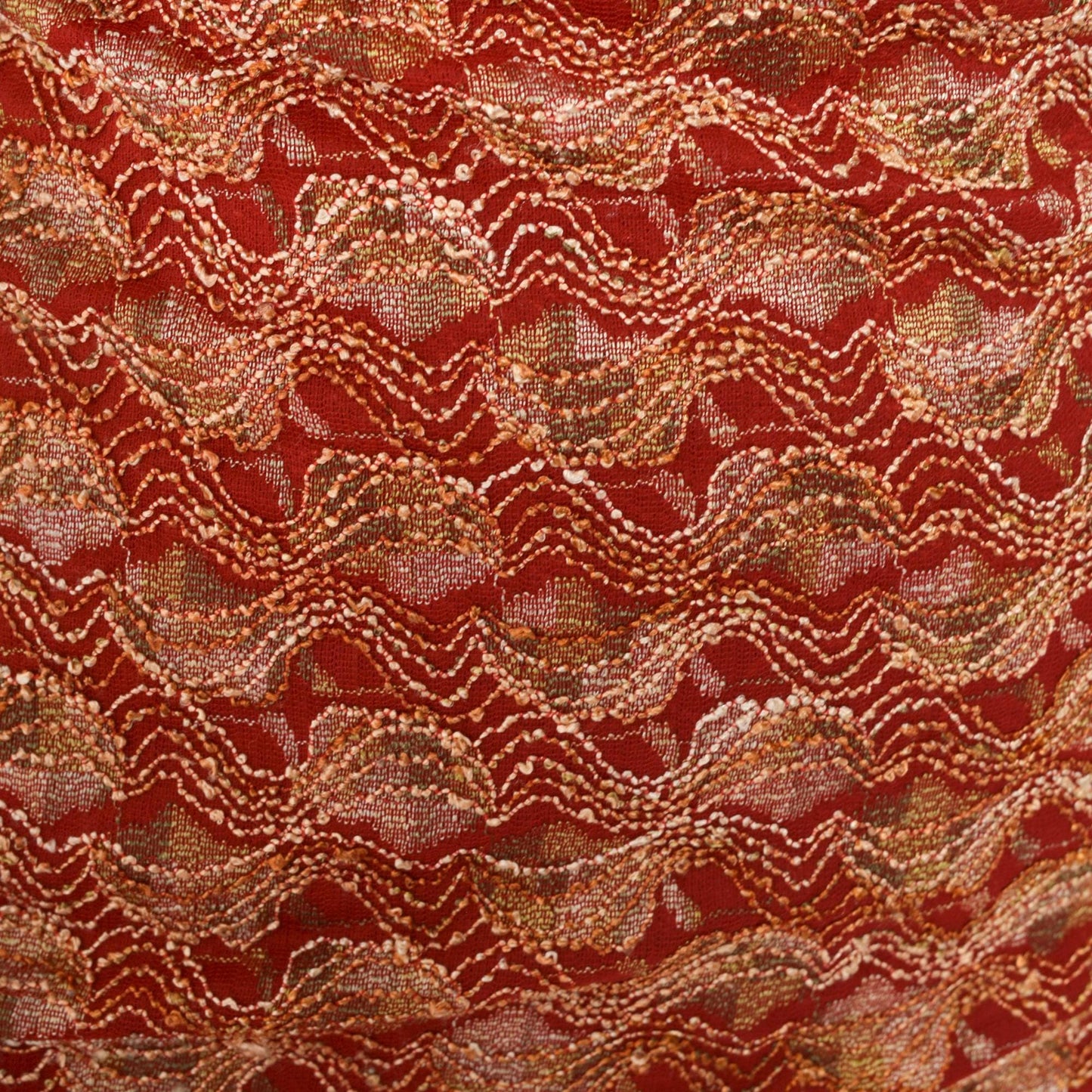 90s Red Gold Lace Strapless Mini Dress Tulip Hem Bodycon Medium M