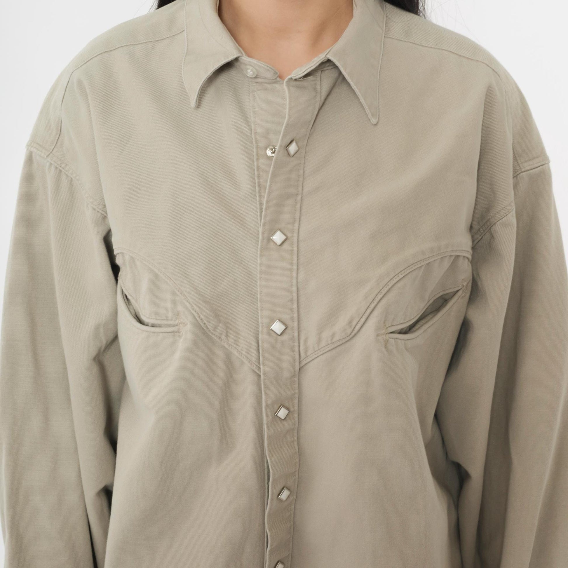 90s Rockmount Ranch Wear Western Shirt Beige Cotton Snap Button Extra Large