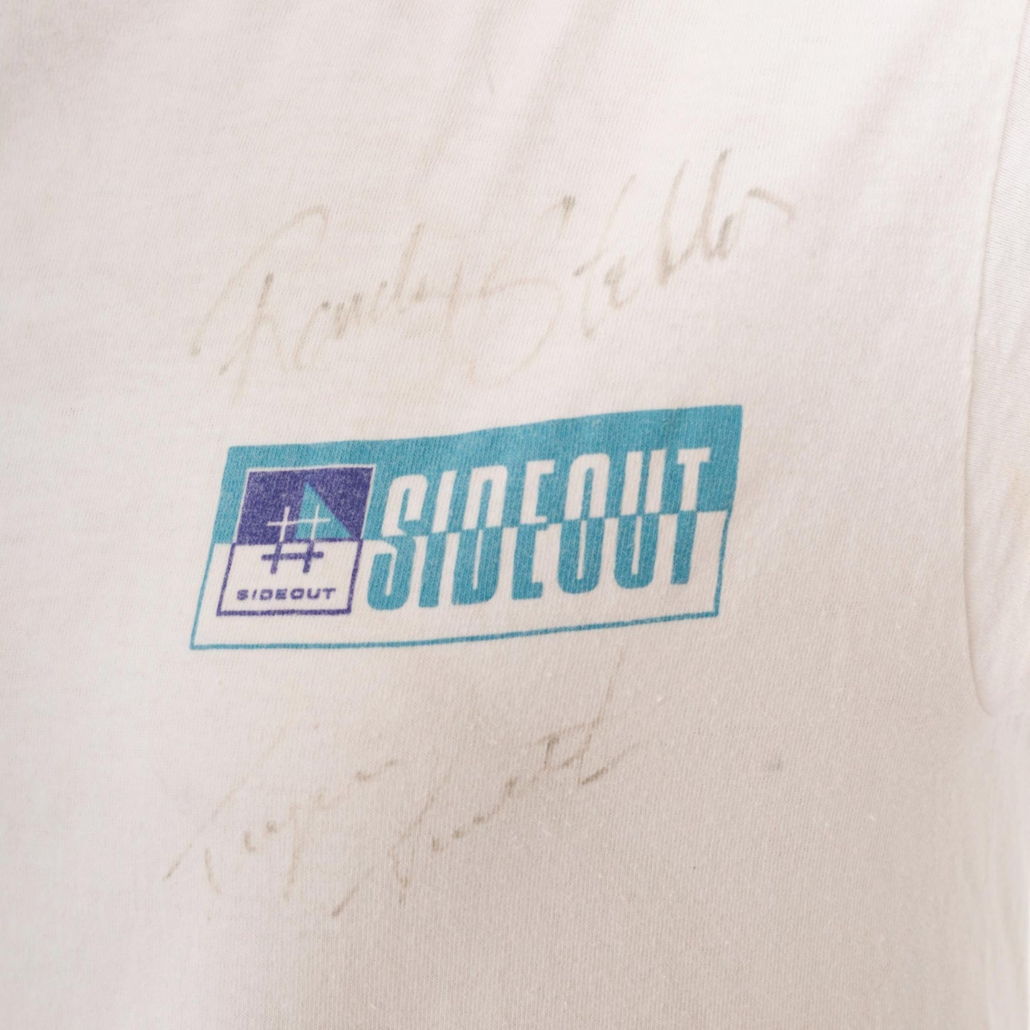 90s Sideout King of the Beach Volleyball Graphic Tee White Single Stitch Small