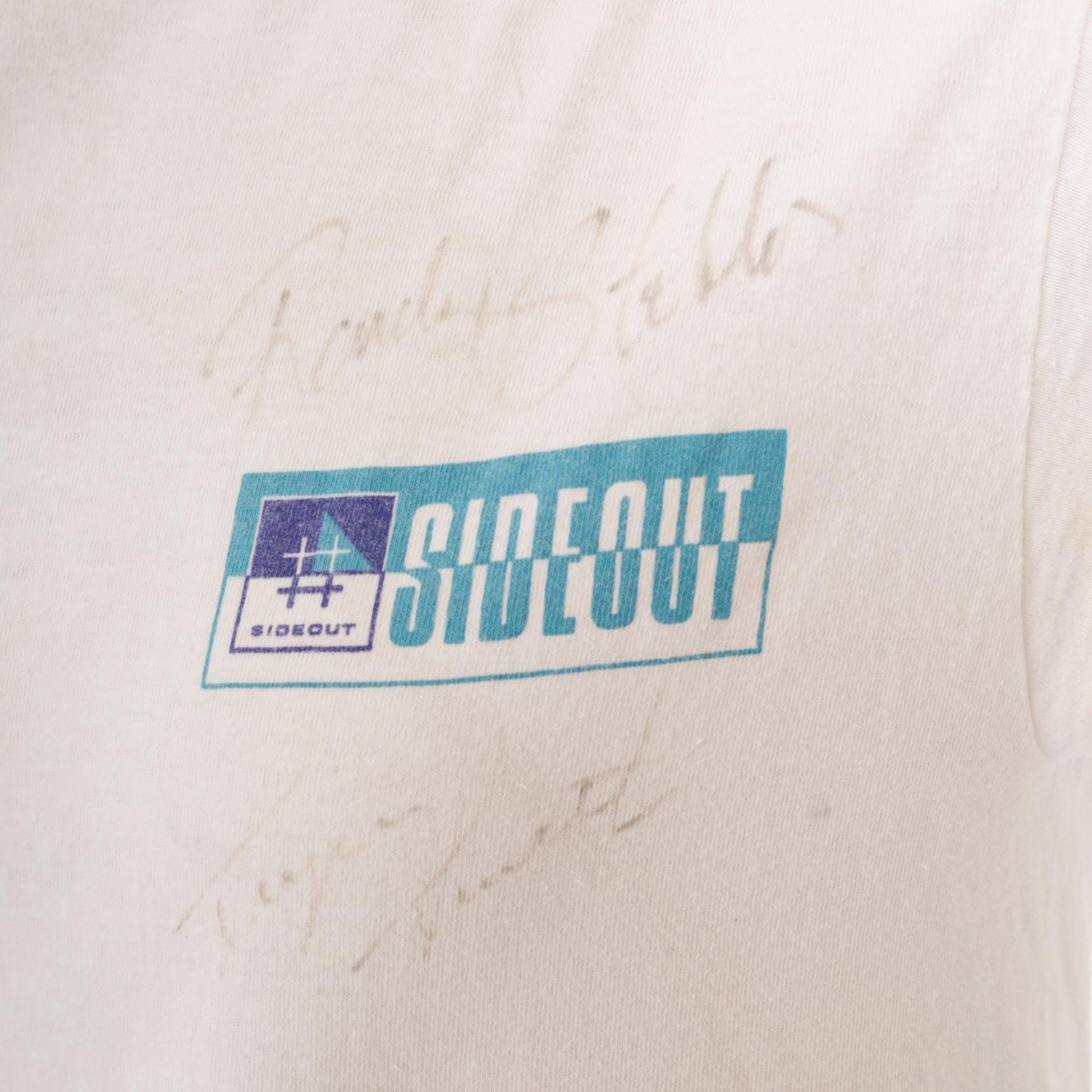 90s Sideout King of the Beach Volleyball Graphic Tee White Single Stitch Small