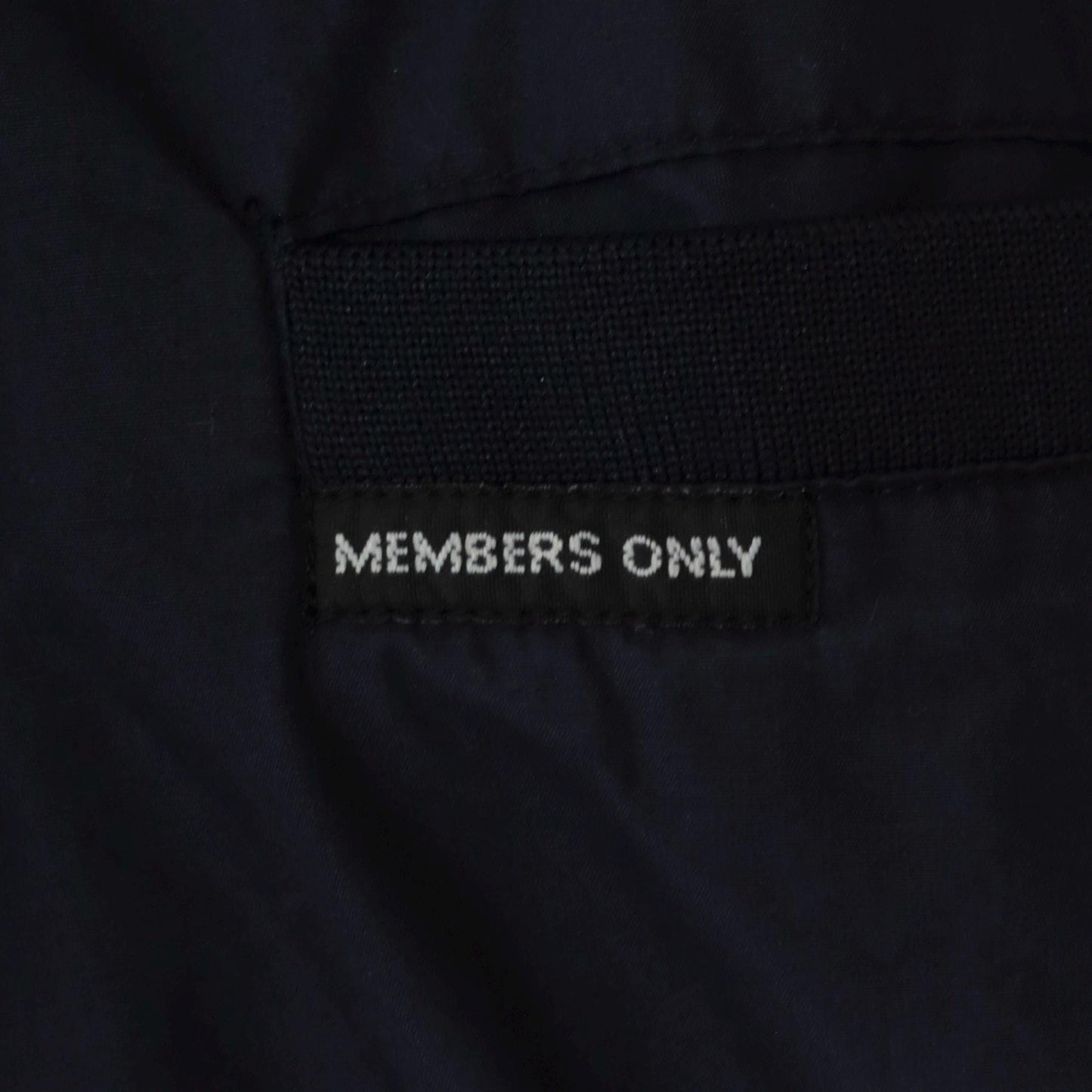 90s Members Only Navy Bomber Jacket Zip Windbreaker Epaulette Extra Large