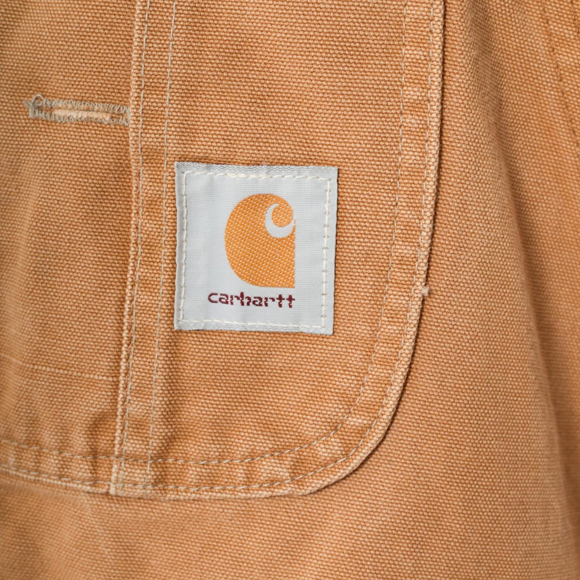 90s Carhartt Insulated Overalls Brown Double Front Workwear 42x32