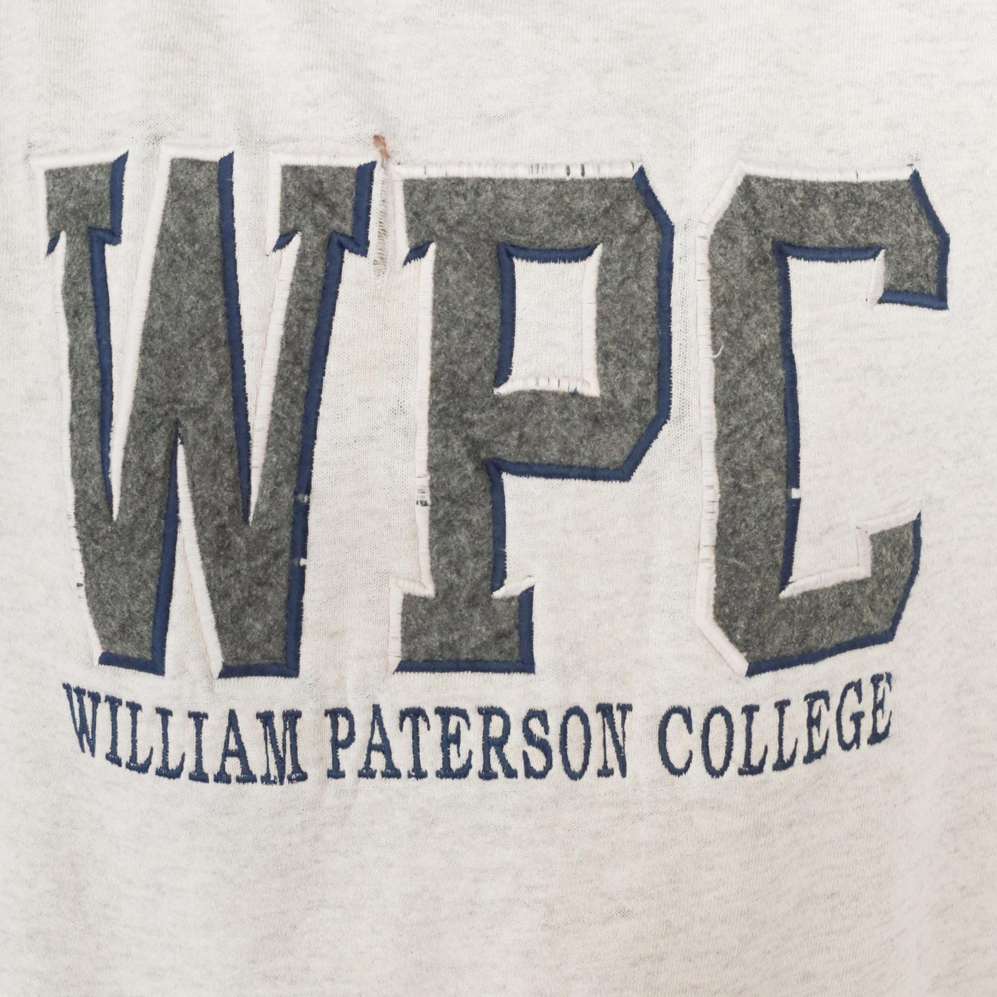90s William Paterson College Jansport Sweatshirt Heather Grey Crewneck Large