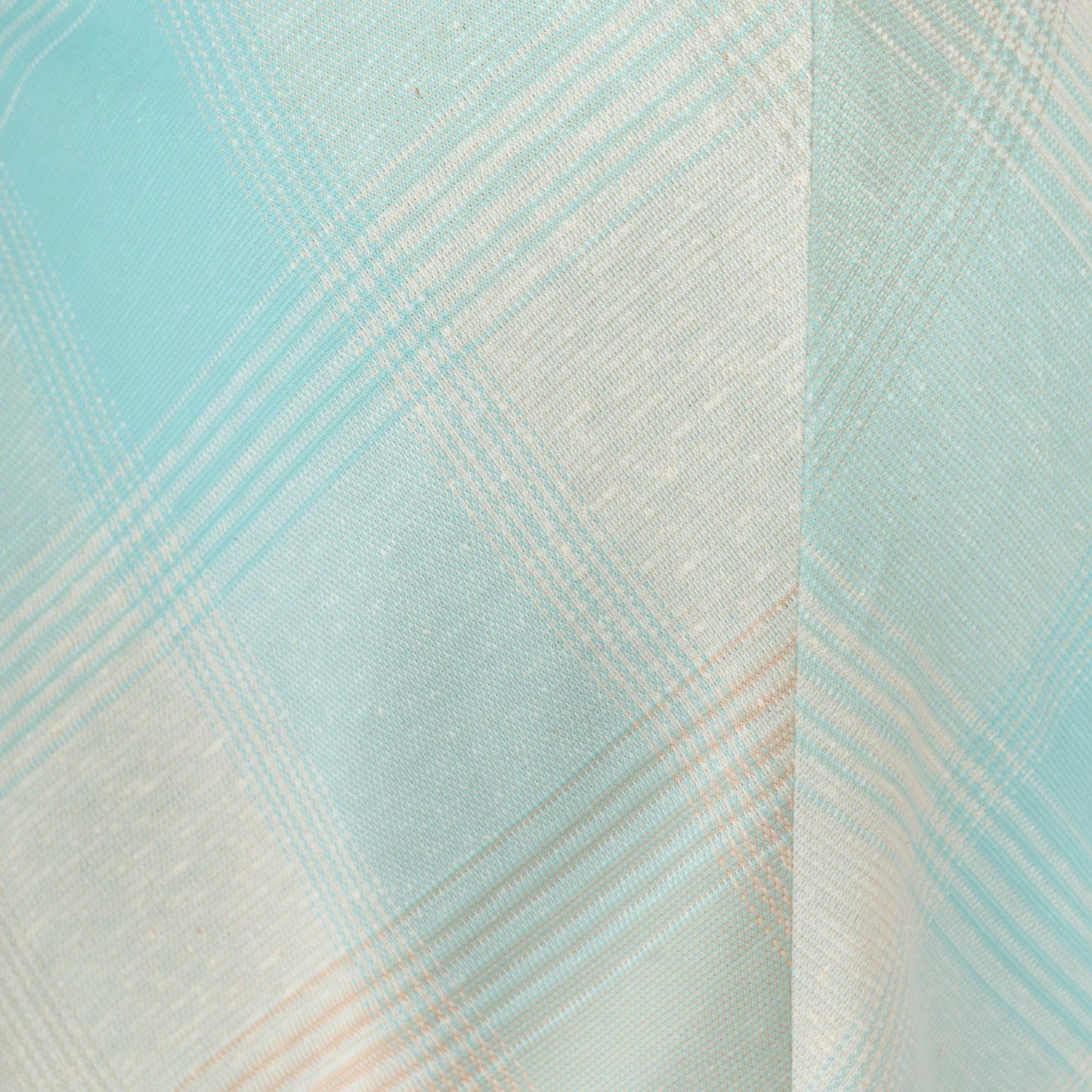 70s Plaid Midi Skirt High Waisted Turquoise Tan Peach Tartan Small XS