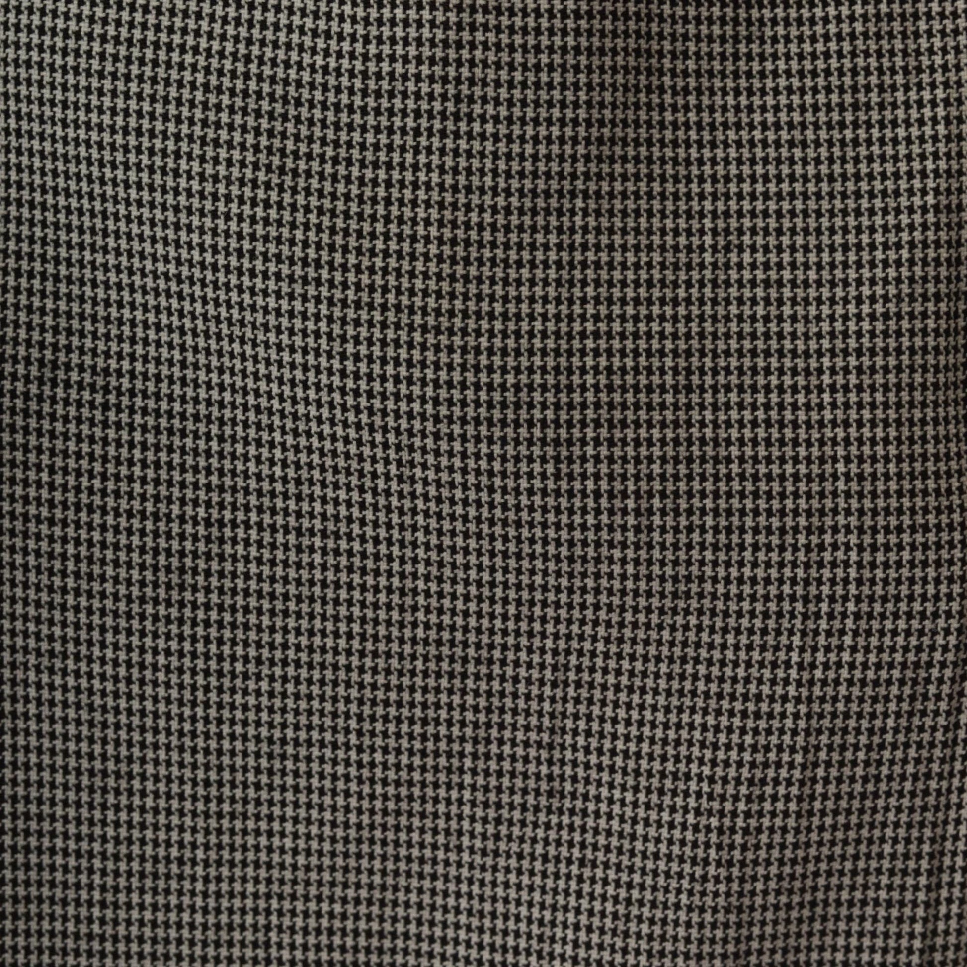90s Black Houndstooth Mini Dress Square Neck High Waist Sleeveless Medium M