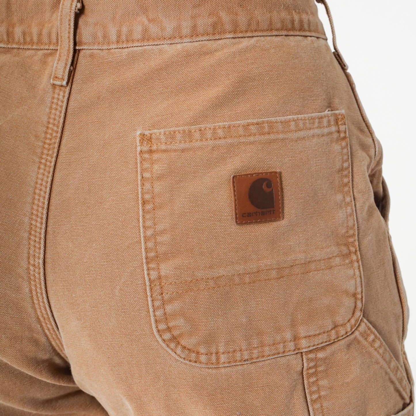 Y2K Carhartt Brown Straight Leg Work Pants Flannel Lined High Waist 30x30