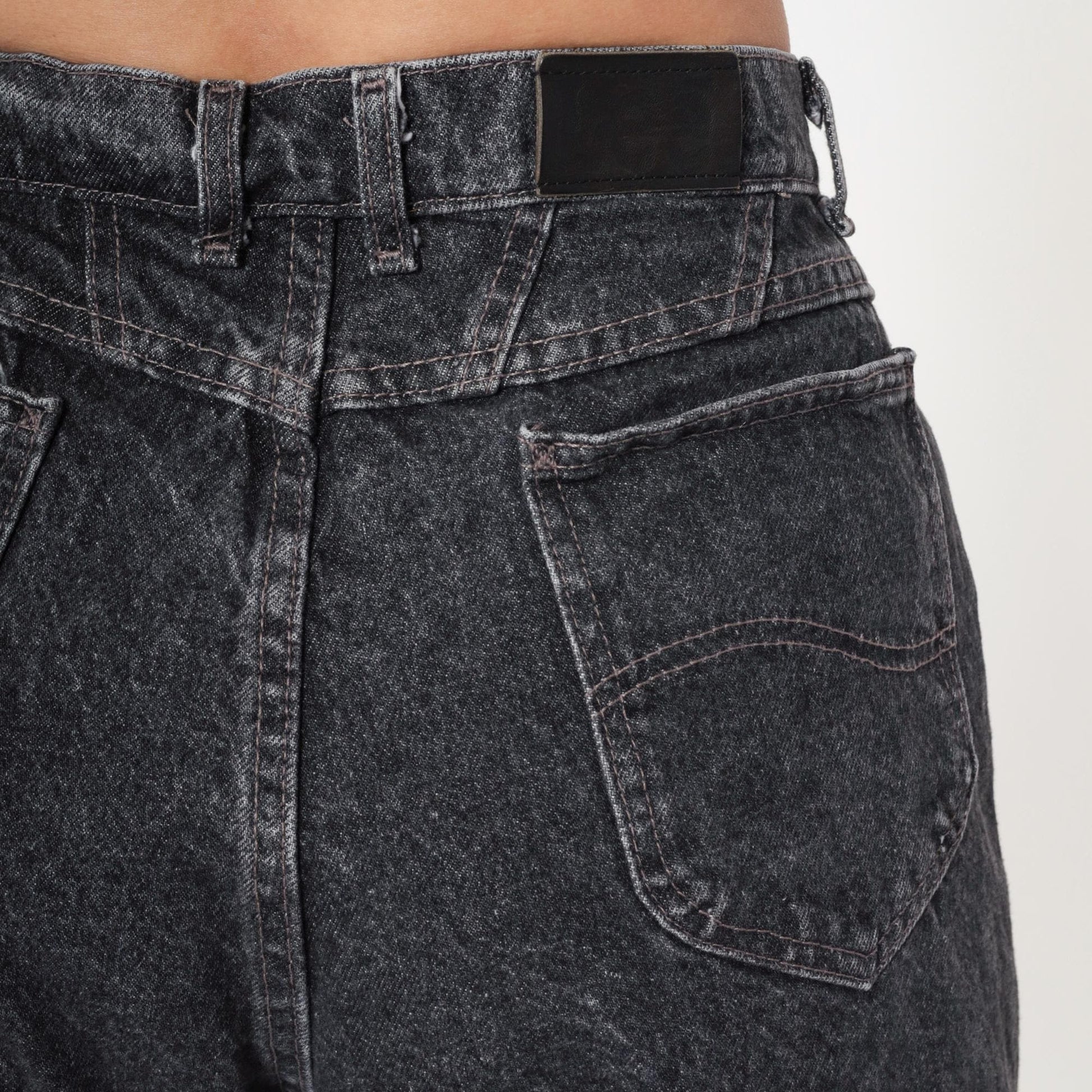 90s Lee Riders Acid Wash Black Jeans High Rise Straight Leg Medium