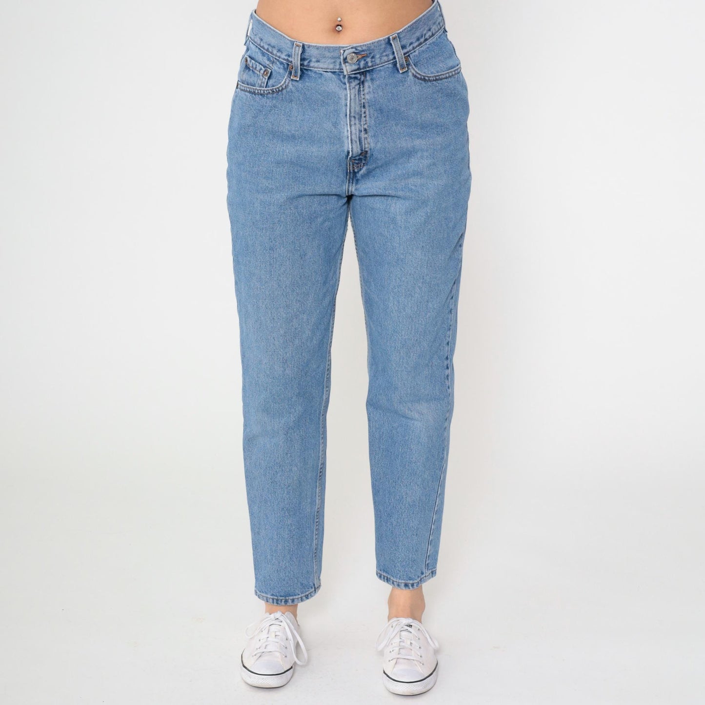 Levi's 512 High Rise Slim Jeans Blue Denim 90s Medium Short 30x29