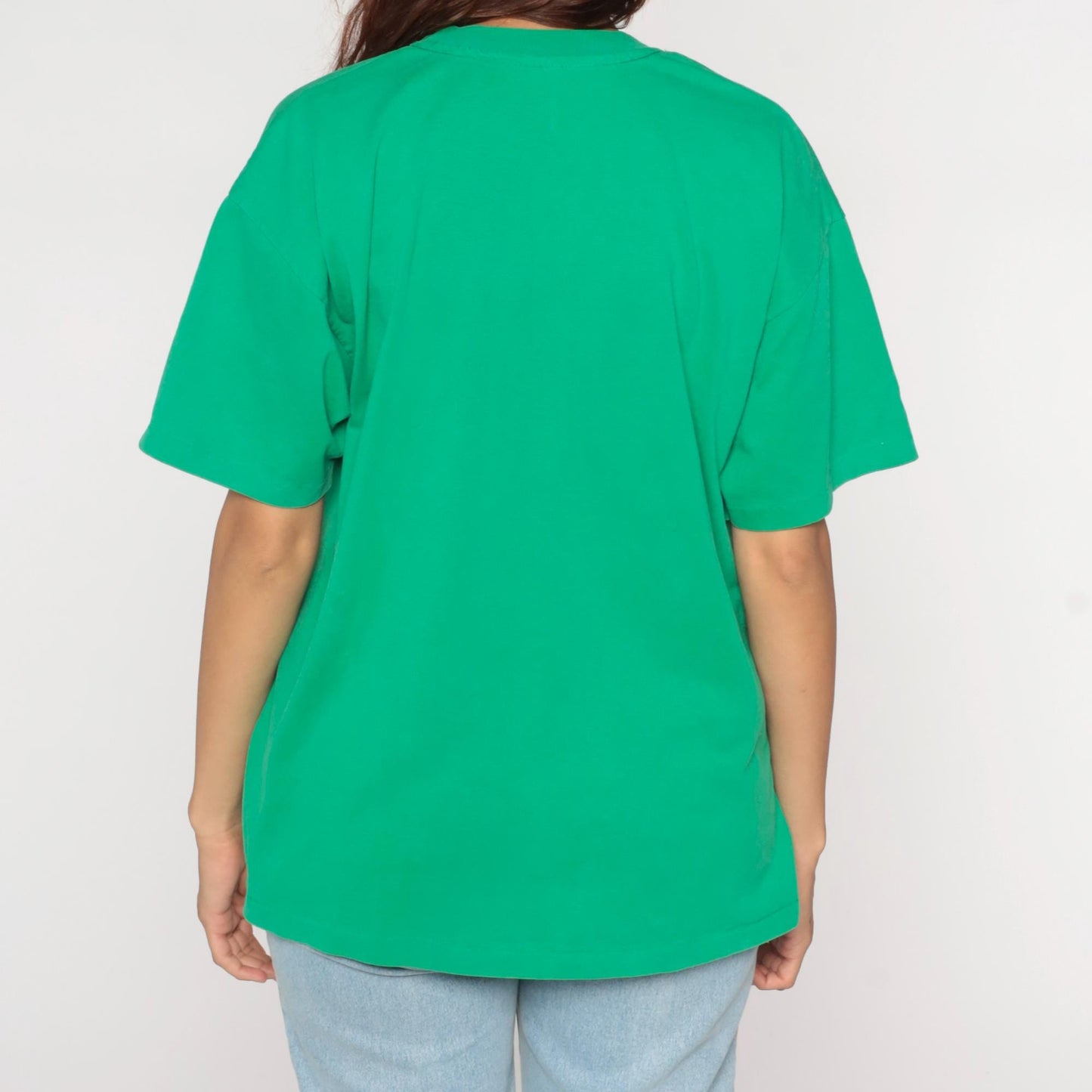 90s Chimney Sweep Guild Convention Graphic Tee Green Train Print Extra Large