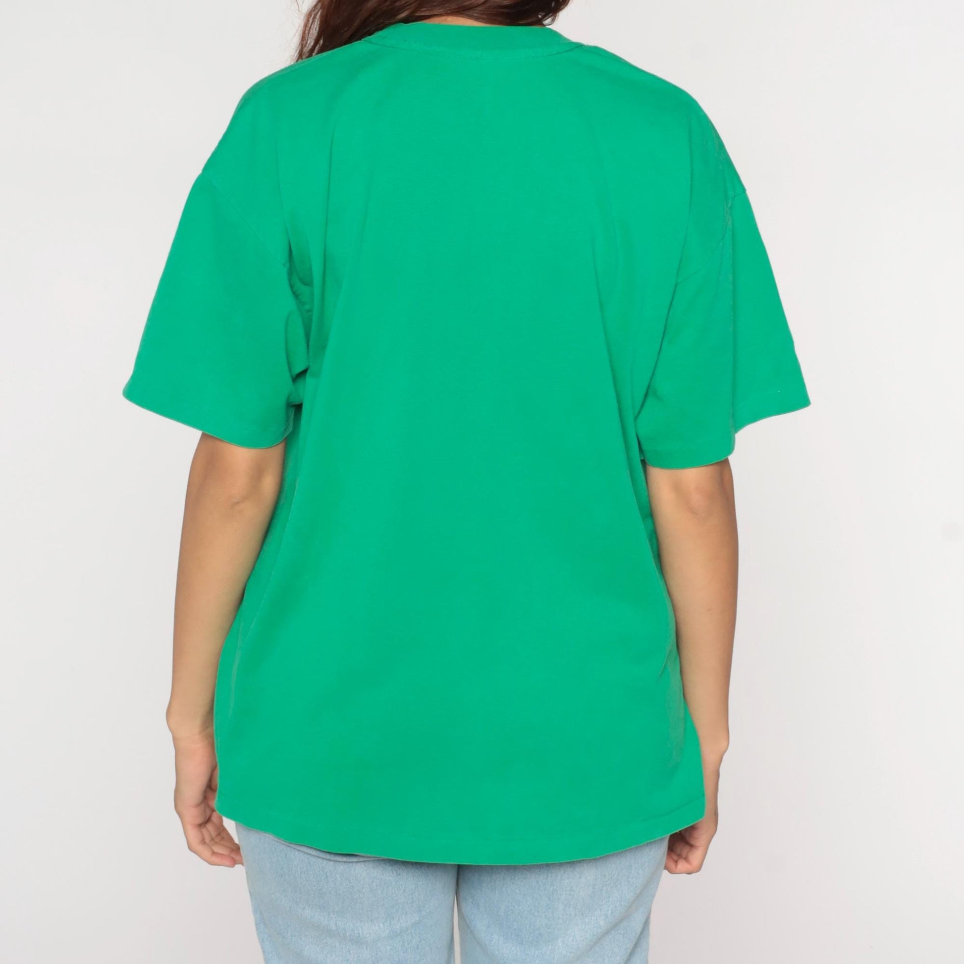 90s Chimney Sweep Guild Convention Graphic Tee Green Train Print Extra Large
