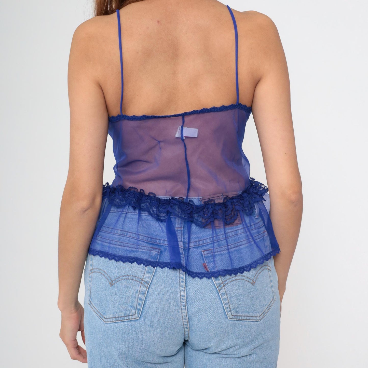80s Fredericks of Hollywood Purple Lace Camisole Underwire Bustier Medium