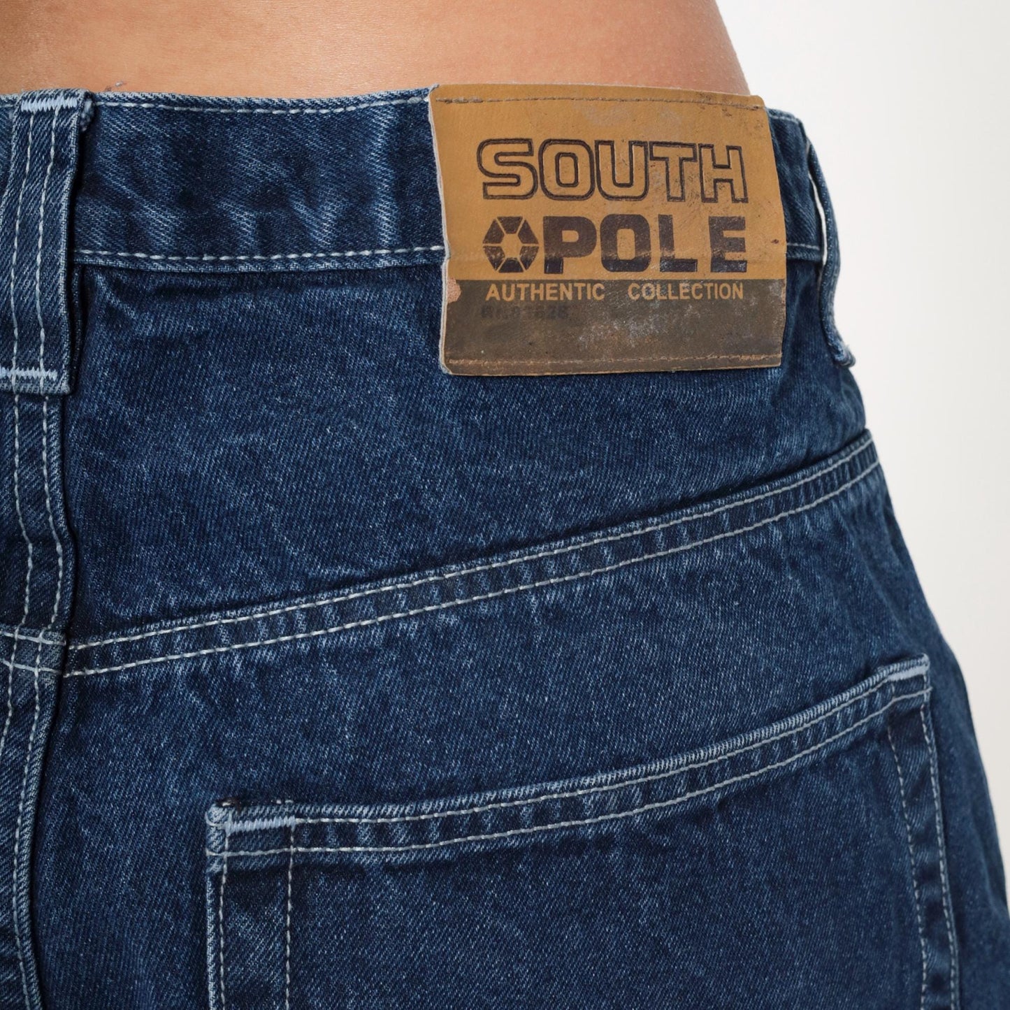 Y2K South Pole Dark Wash Jeans High Rise Straight Leg Men's 36