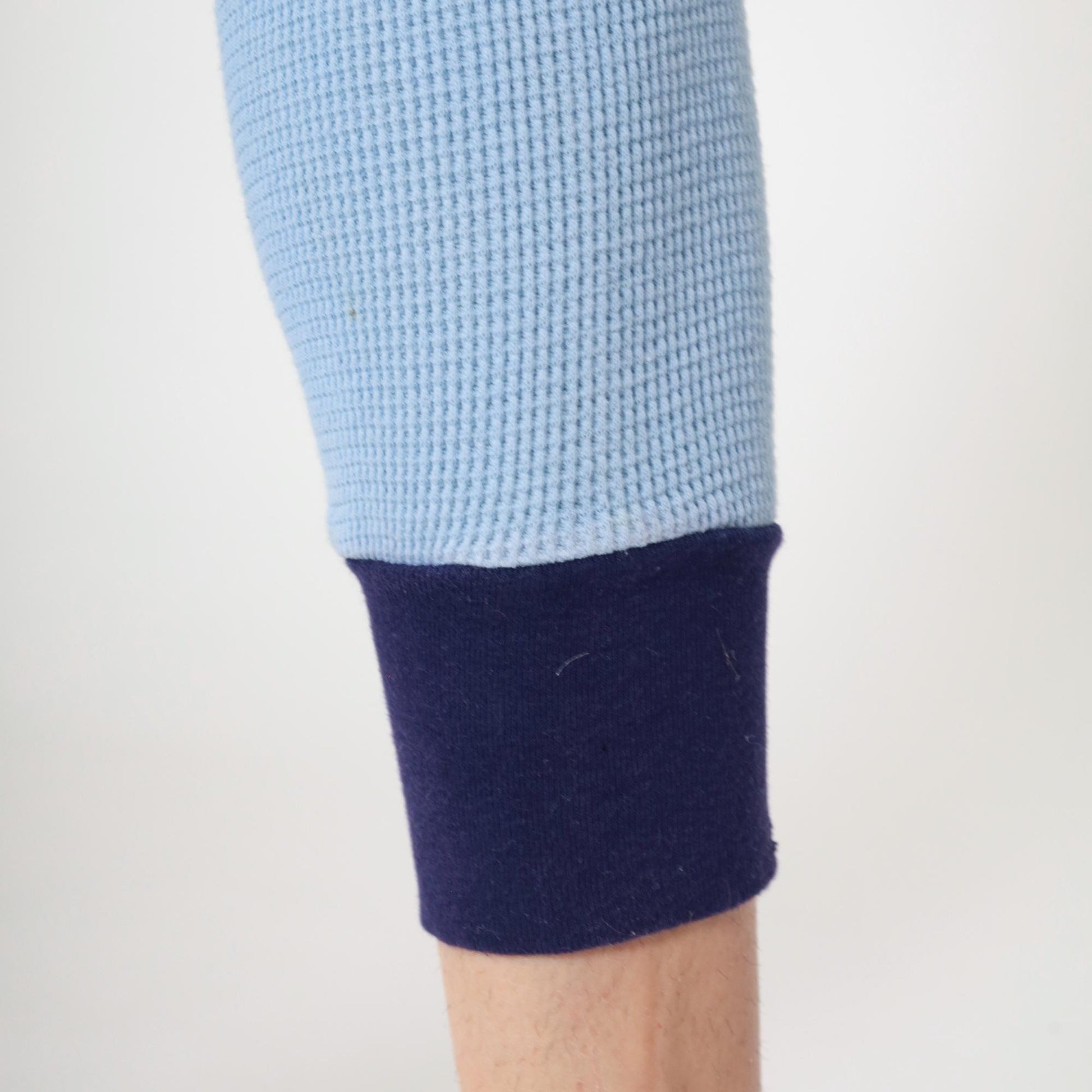 80s Baby Blue Waffle Knit Thermal Pants Long Johns Small Medium