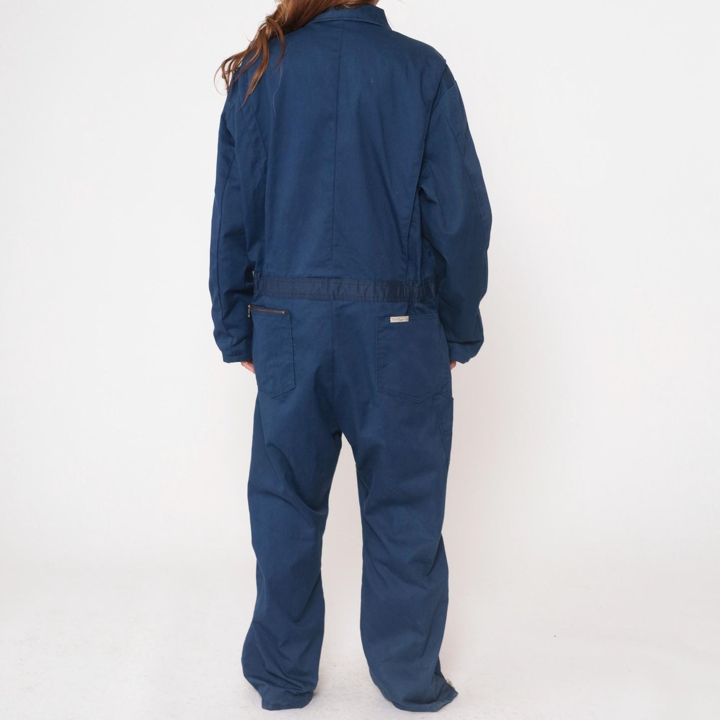 80s Walls Blizzard Pruf Navy Coveralls Insulated Workwear Jumpsuit Large L