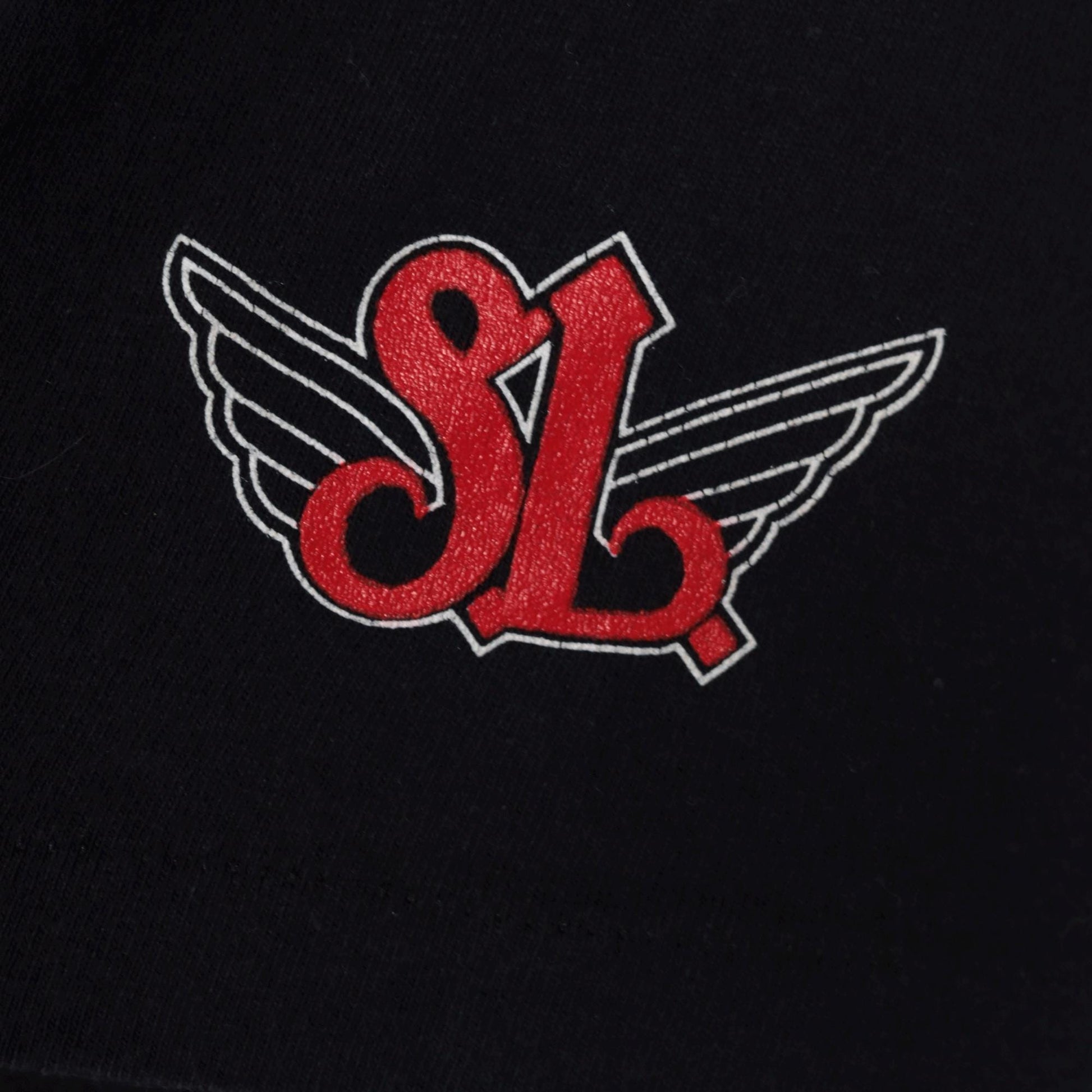 90s Street Legal Eagle Motorcycle Graphic T-Shirt Black Cotton Small
