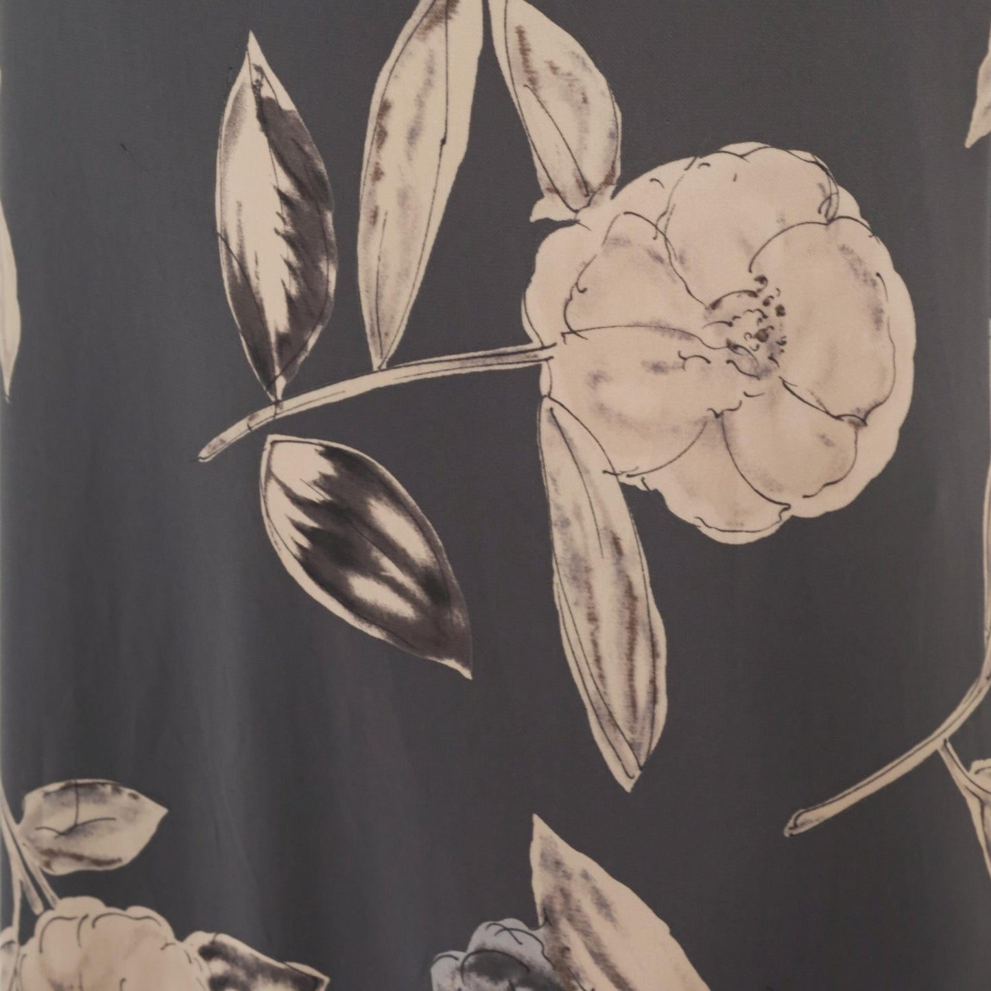90s Kathie Lee Collection Grey Floral Maxi Dress Sleeveless Tank Medium M