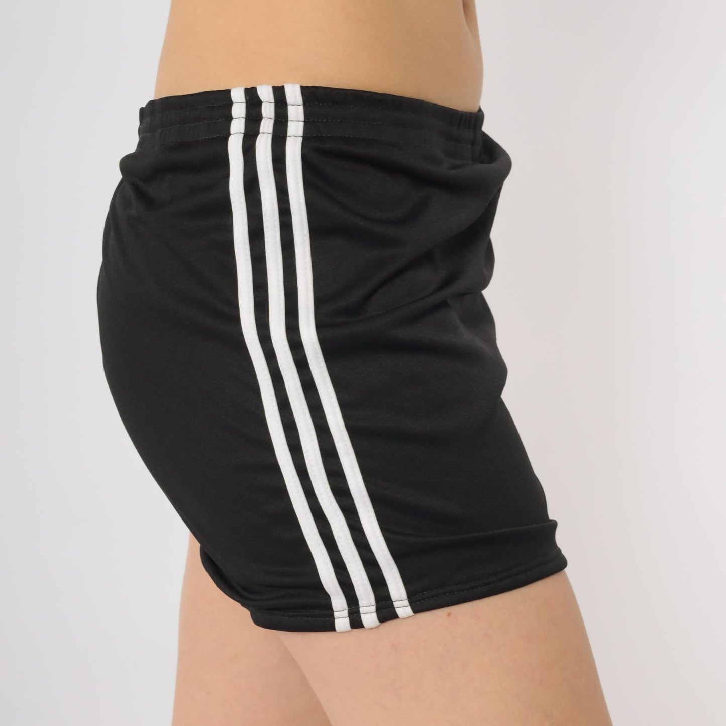 80s Champ Athletic Shorts Black White Stripe Track Shorts Extra Large XL