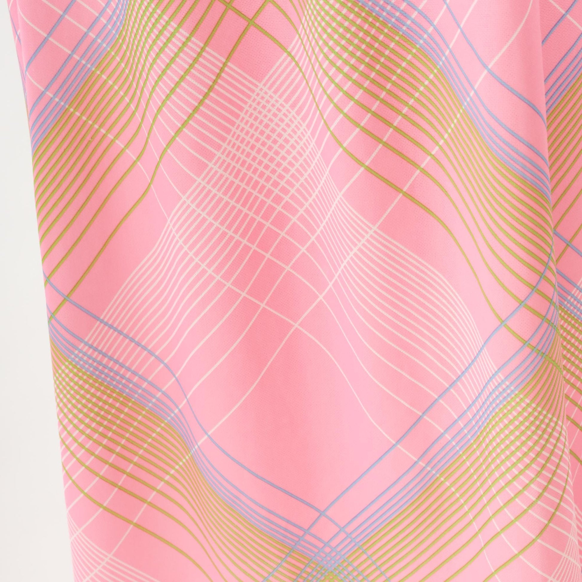70s Colorblock Halter Maxi Dress Pink Plaid Turtleneck Open Back Small